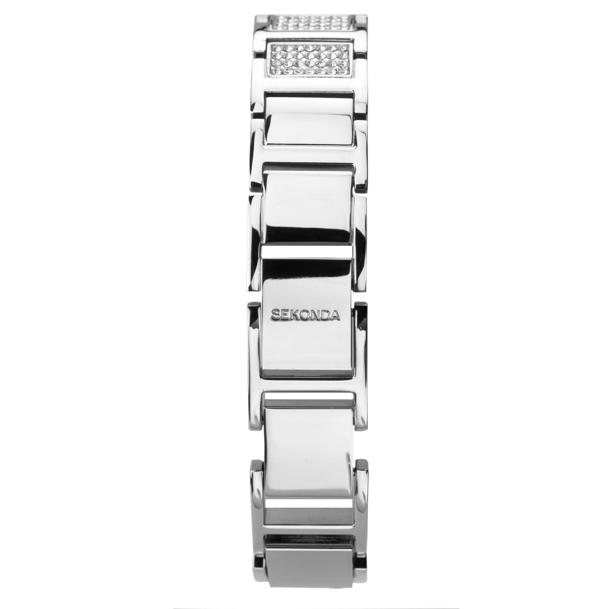 Seksy Quartz Black Dial Stainless Steel Bracelet Ladies Watch 2731