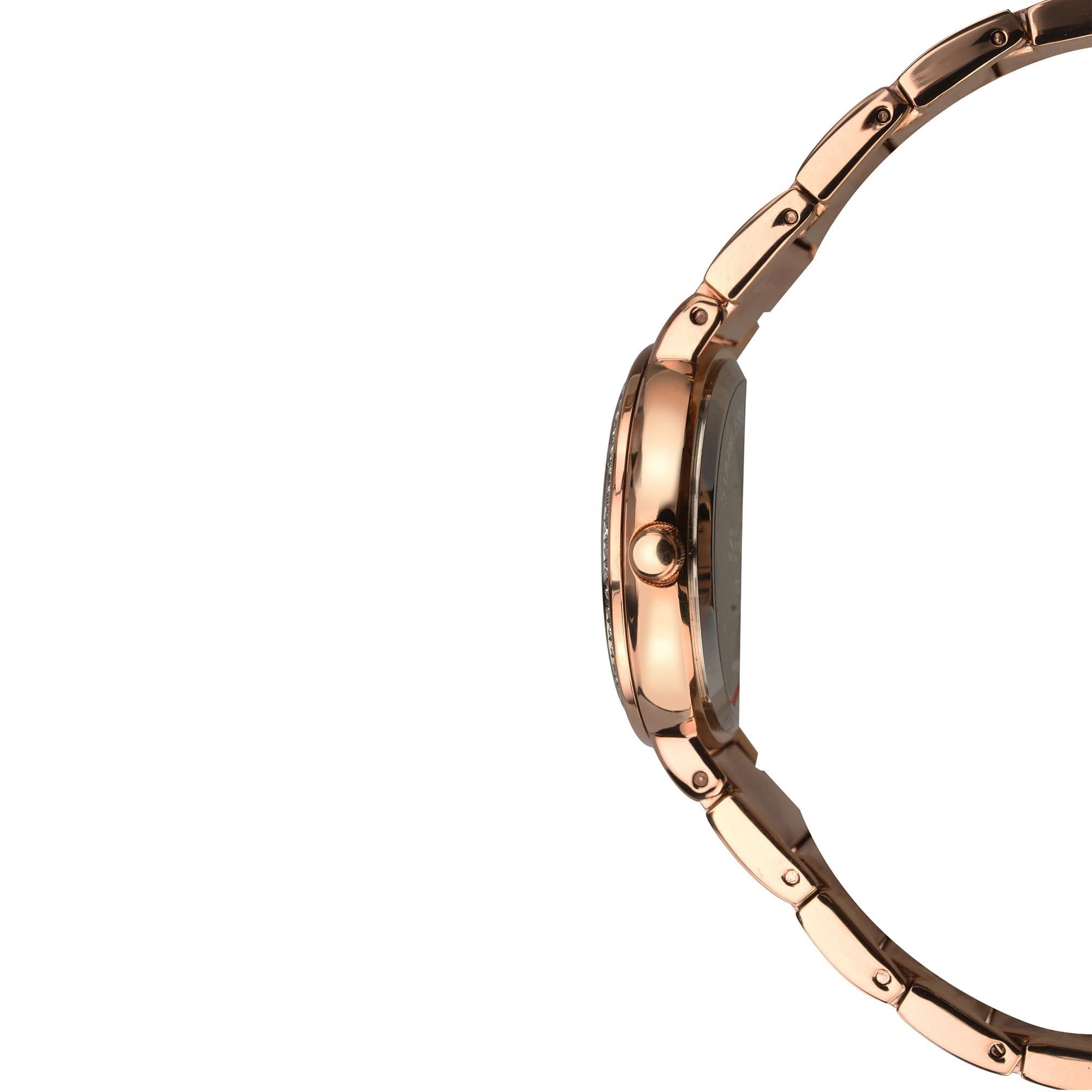 Seksy Classic Quartz Rose Gold Dial Rose Gold PVD Brass Bracelet Ladies Watch 2372