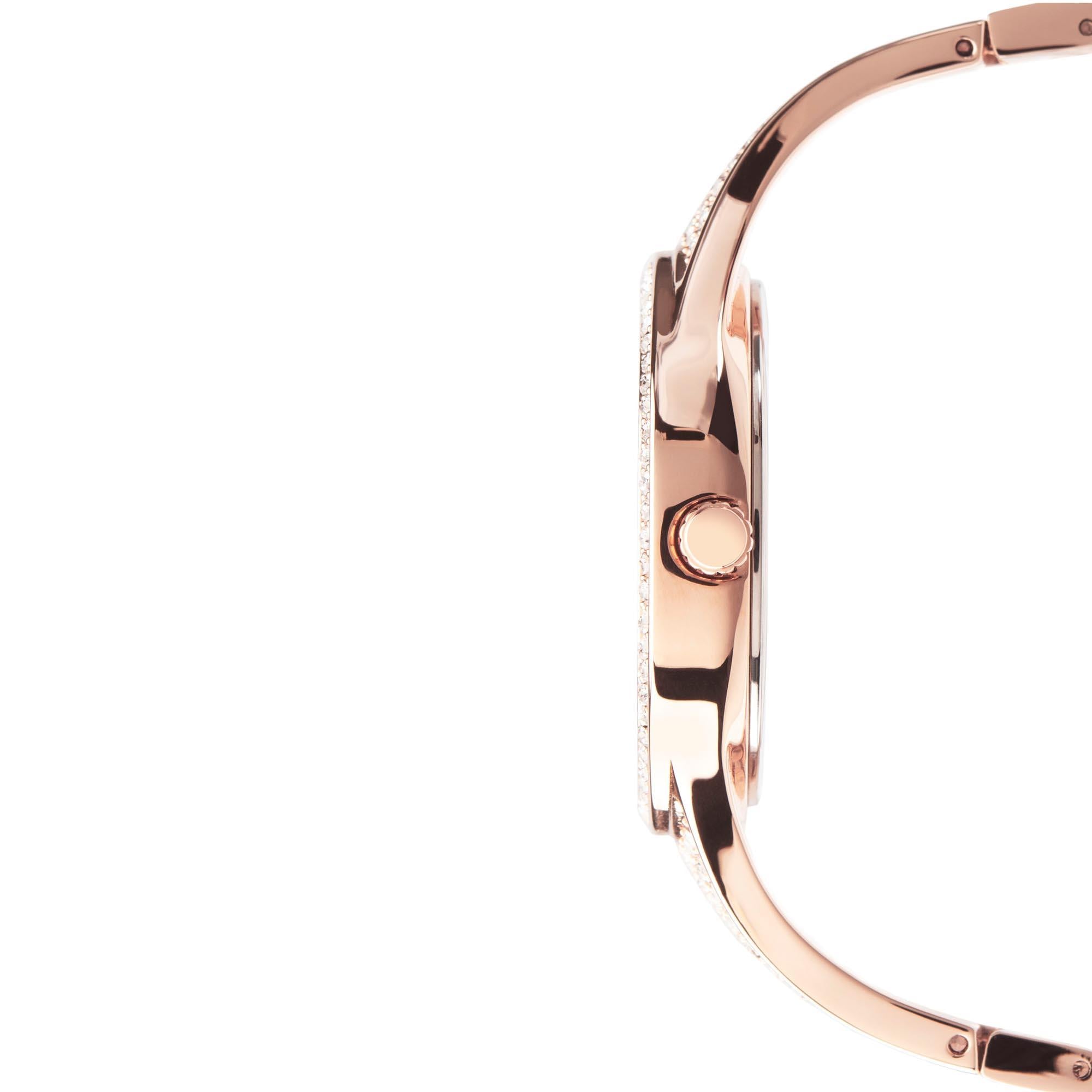 Seksy Quartz Rose Gold Dial Rose Gold PVD Stainless Steel Bracelet Ladies Watch 2669