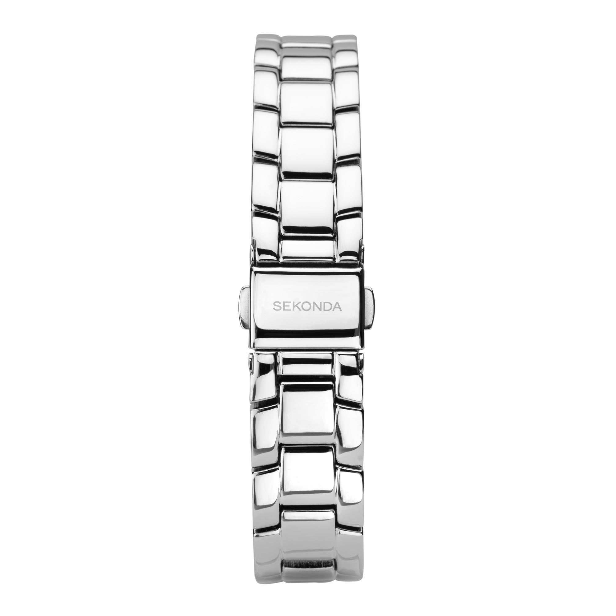 Seksy Classic Quartz Pink Dial Stainless Steel Bracelet Ladies Watch 2947
