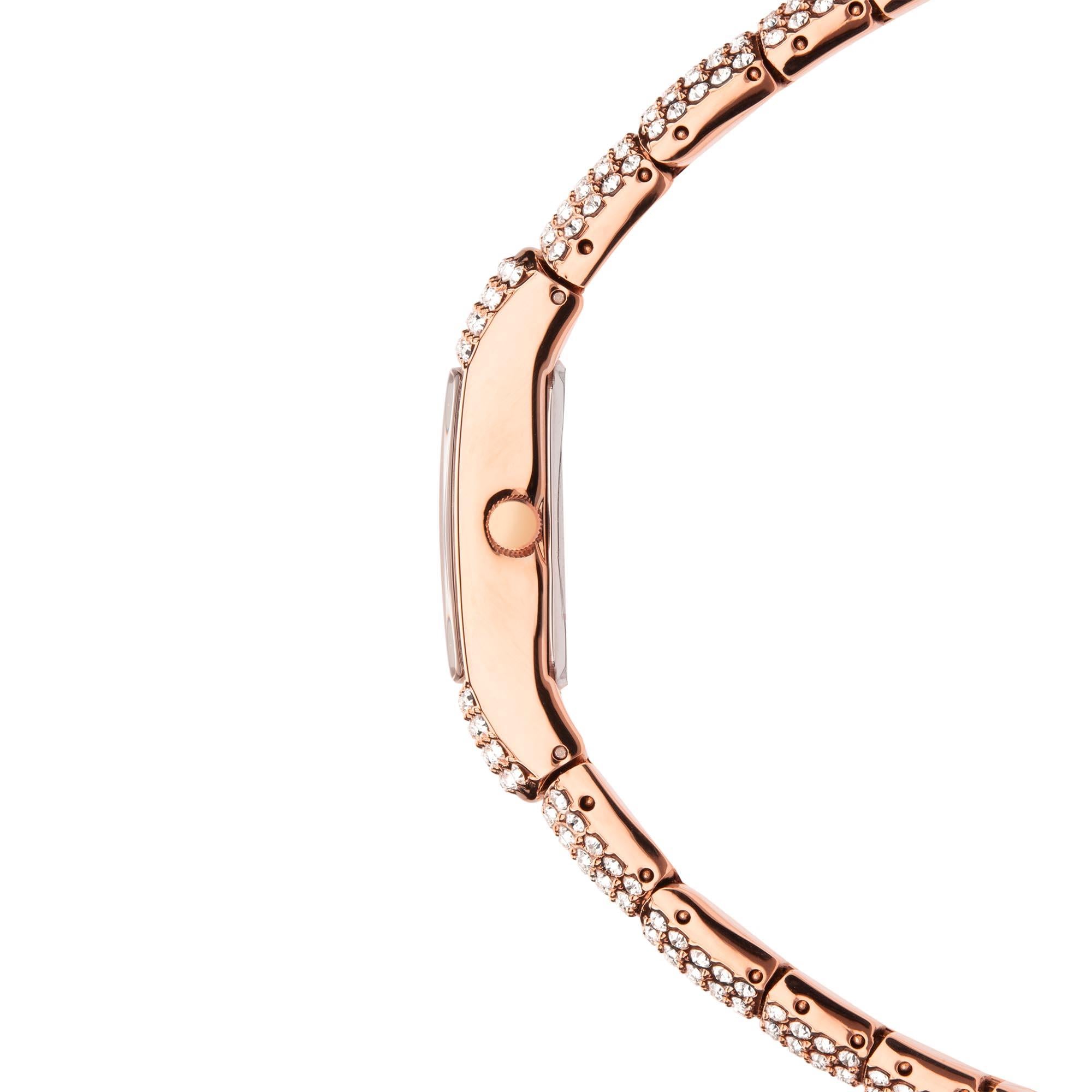 Seksy Dress Quartz Rose Gold Dial Rose Gold PVD Brass Bracelet Ladies Watch 2374