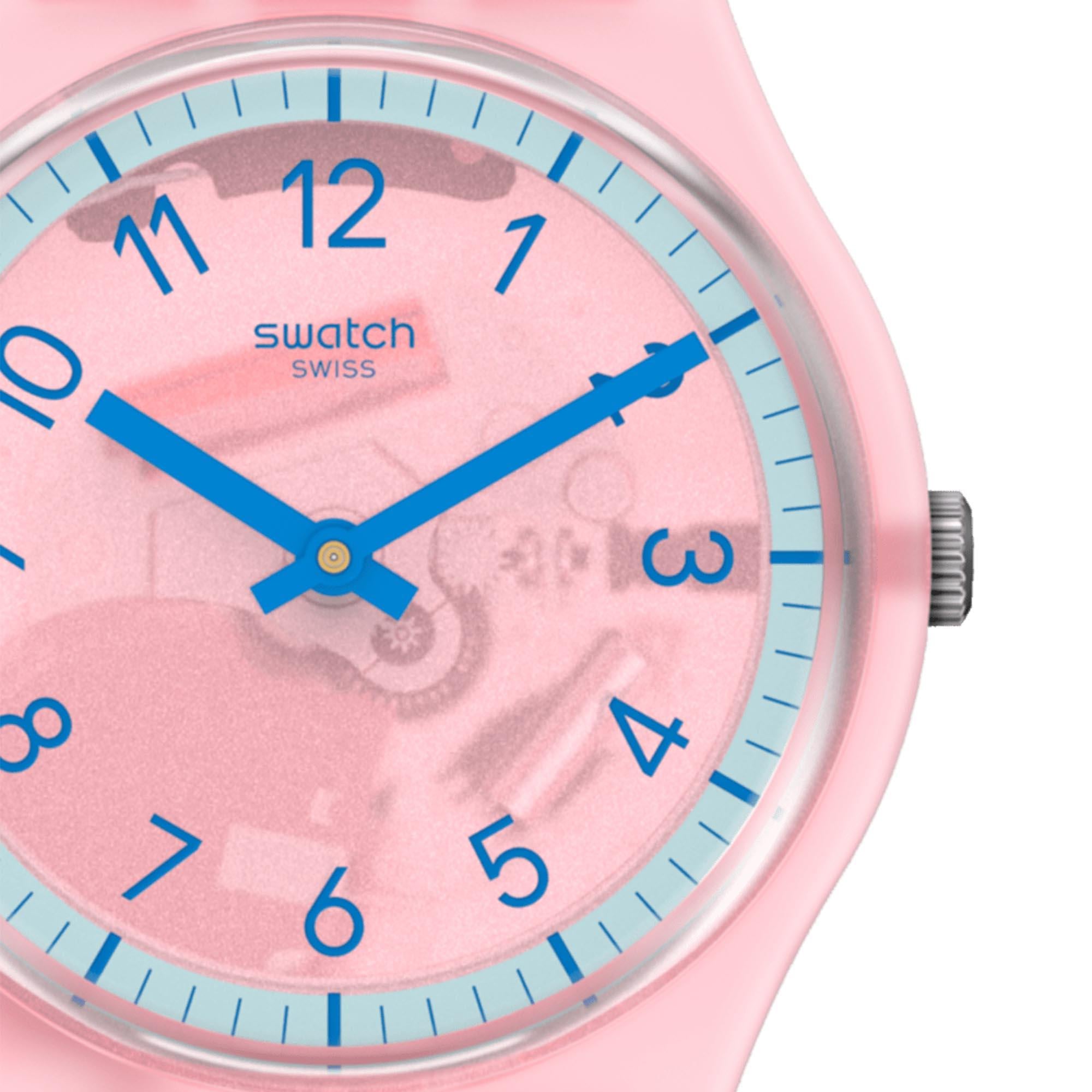 Swatch SwatchPAY! Pink Pay! Quartz Pink Dial Pink Silicone Strap Ladies Watch SVHP100-5300