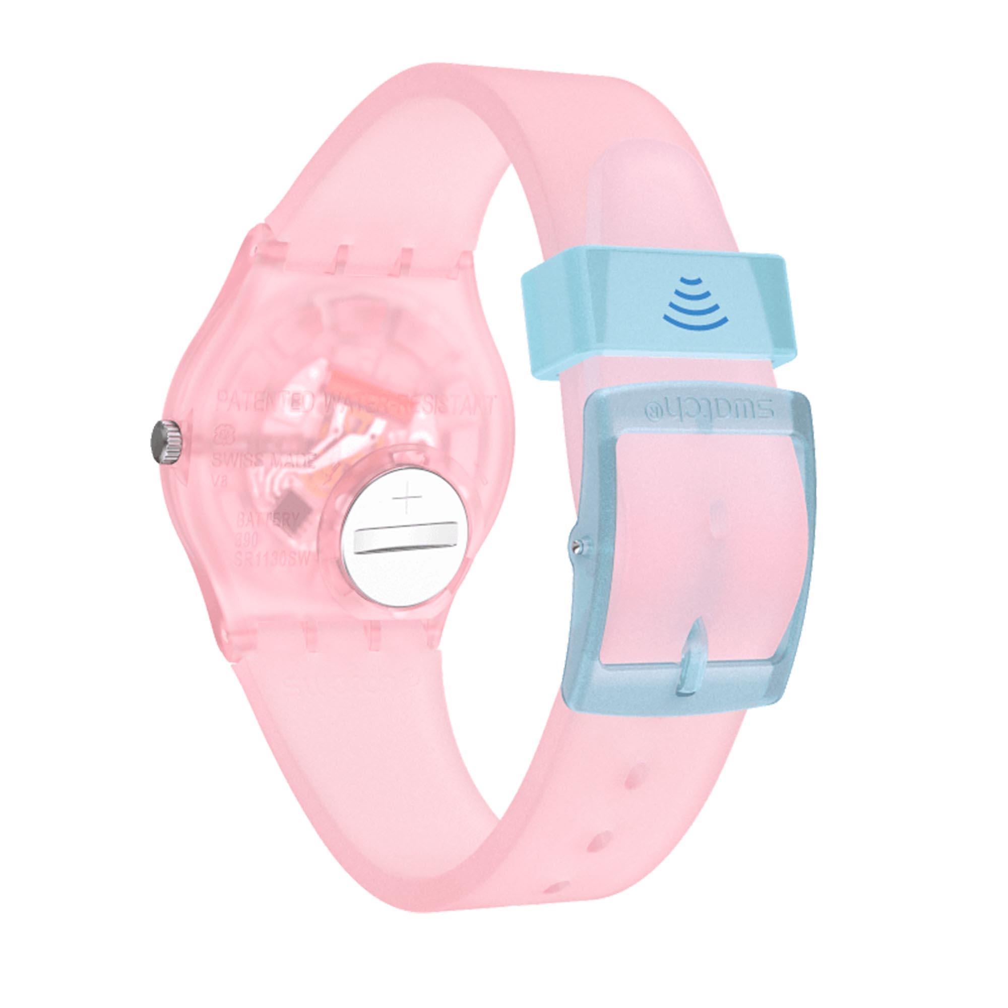 Swatch SwatchPAY! Pink Pay! Quartz Pink Dial Pink Silicone Strap Ladies Watch SVHP100-5300