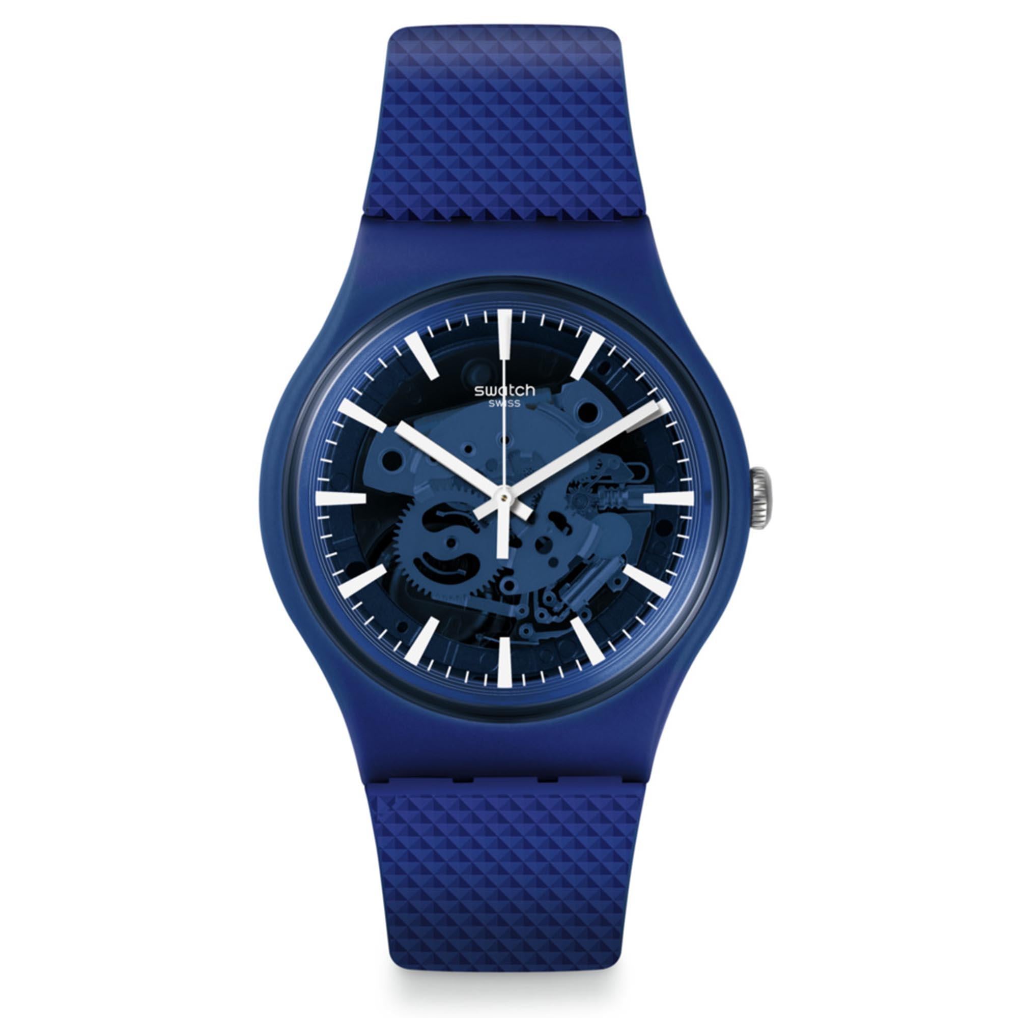 Swatch SwatchPAY! Ocean Pay! Quartz Blue Dial Blue Silicone Strap Unisex Watch SVIN103-5300