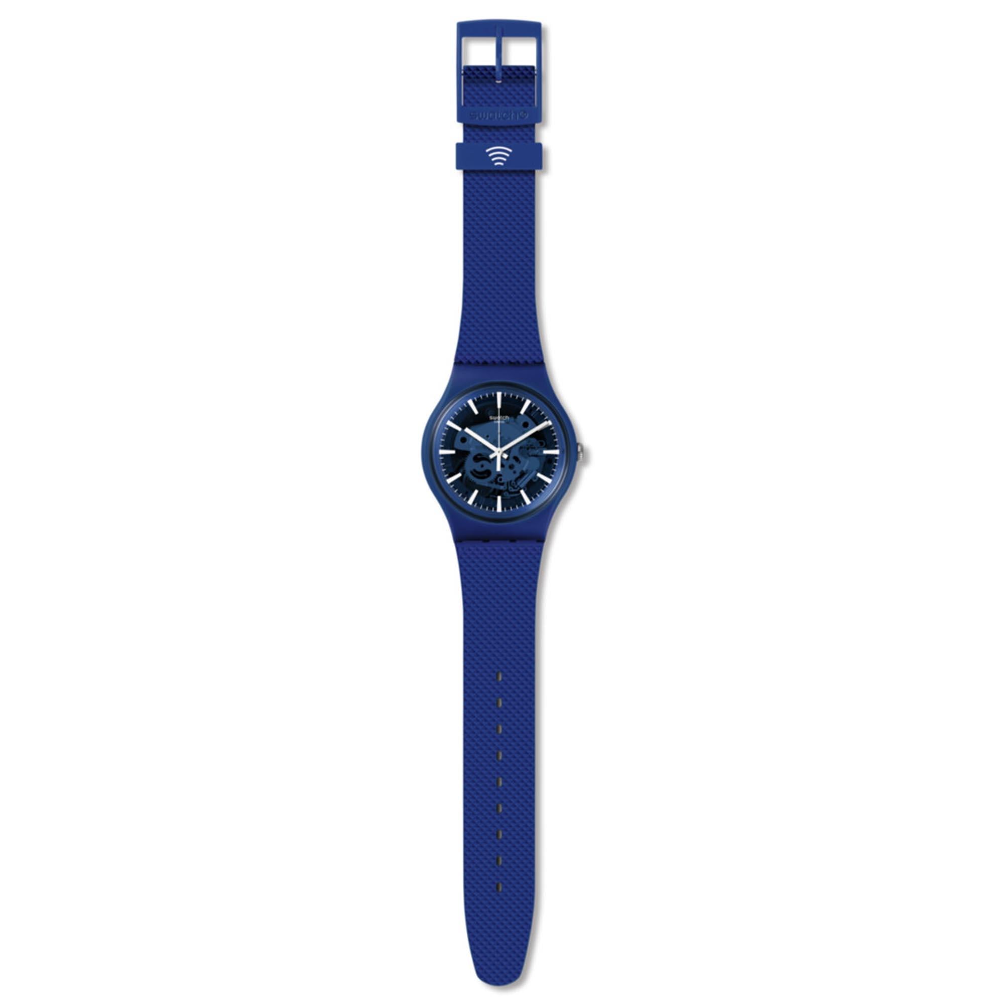 Swatch SwatchPAY! Ocean Pay! Quartz Blue Dial Blue Silicone Strap Unisex Watch SVIN103-5300