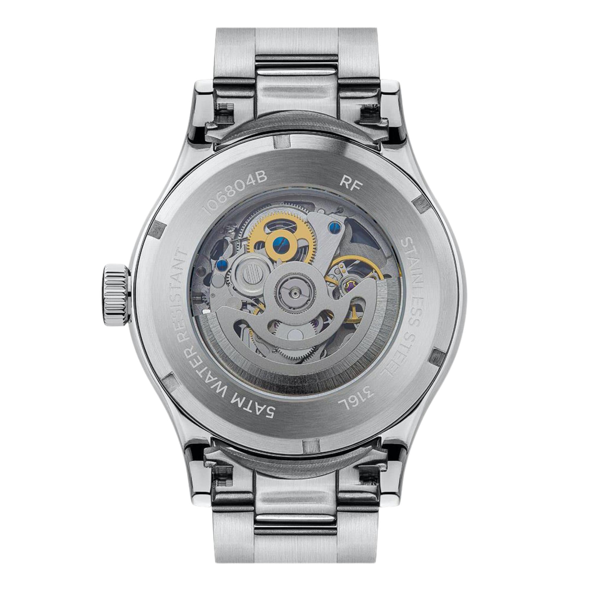 Ingersoll ‘The Armstrong’ Automatic Grey Dial Stainless Steel Bracelet Men’s Watch I06804B