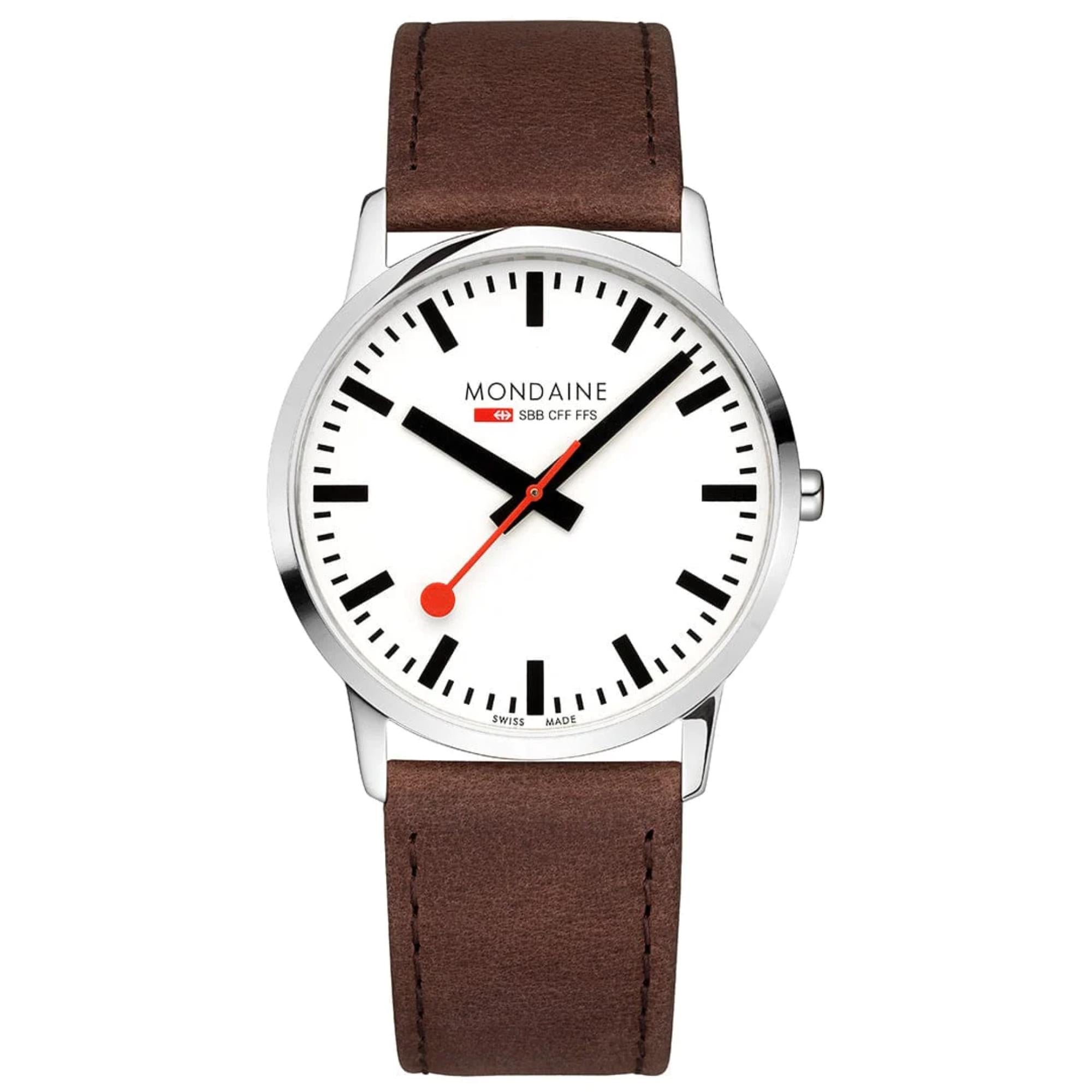 Mondaine Simply Elegant White Dial Men's Watch A638.30350.12SBG