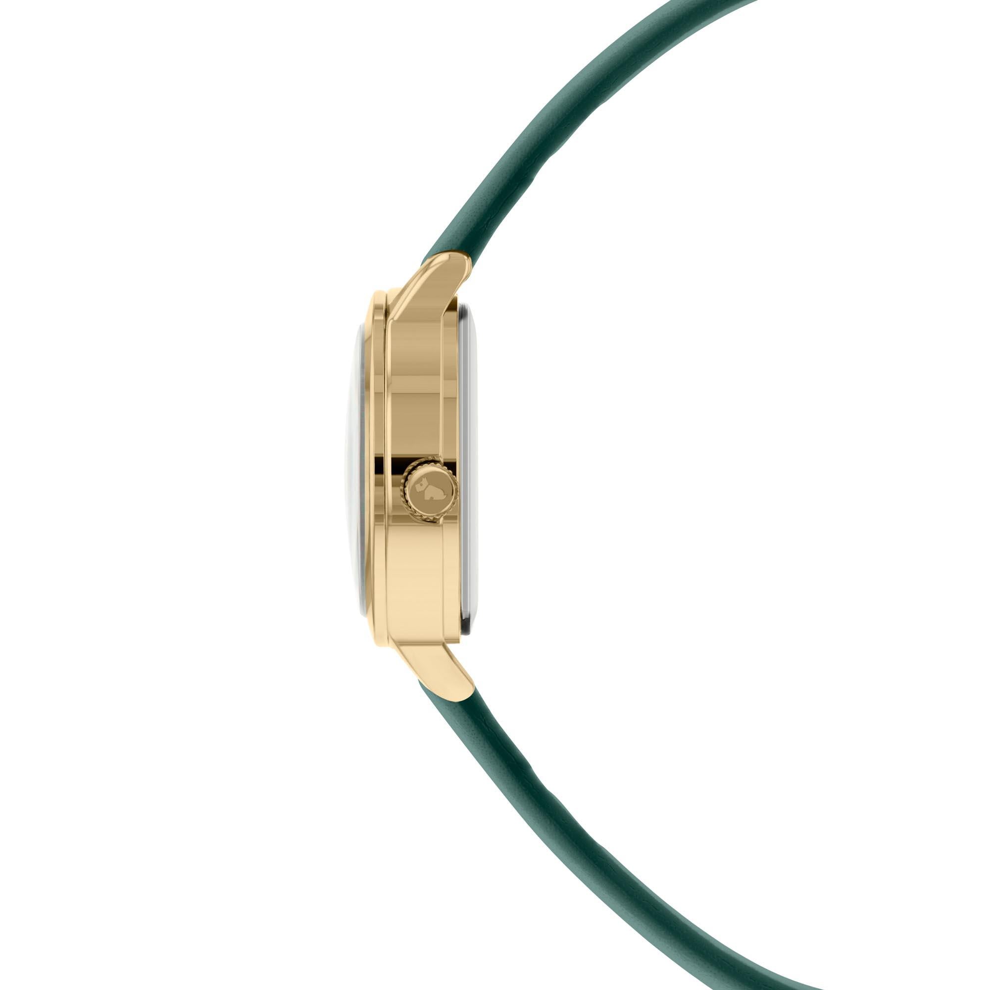 Radley Quartz Green Dial Leather Strap Ladies Watch Necklace Set RY21308A-SET
