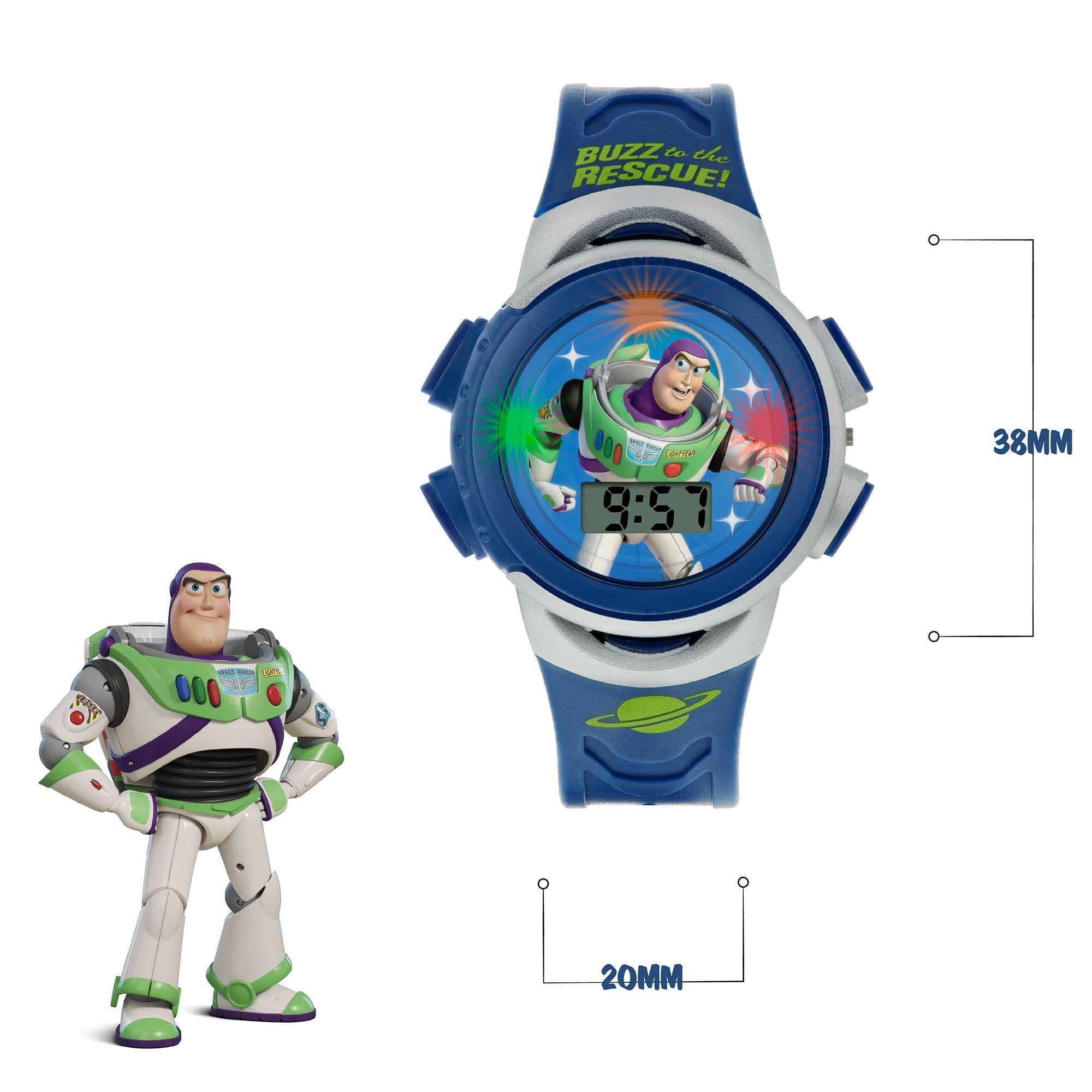 Disney Toy Story Quartz White Dial Pink Plastic Strap Kids Watch TYM4000ARG