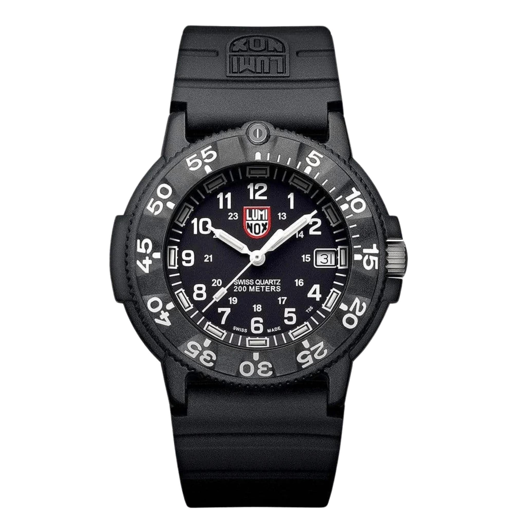 Luminox Original Navy SEAL 3000 Series Black Dial Rubber Strap Men's Watch XS.3001.F