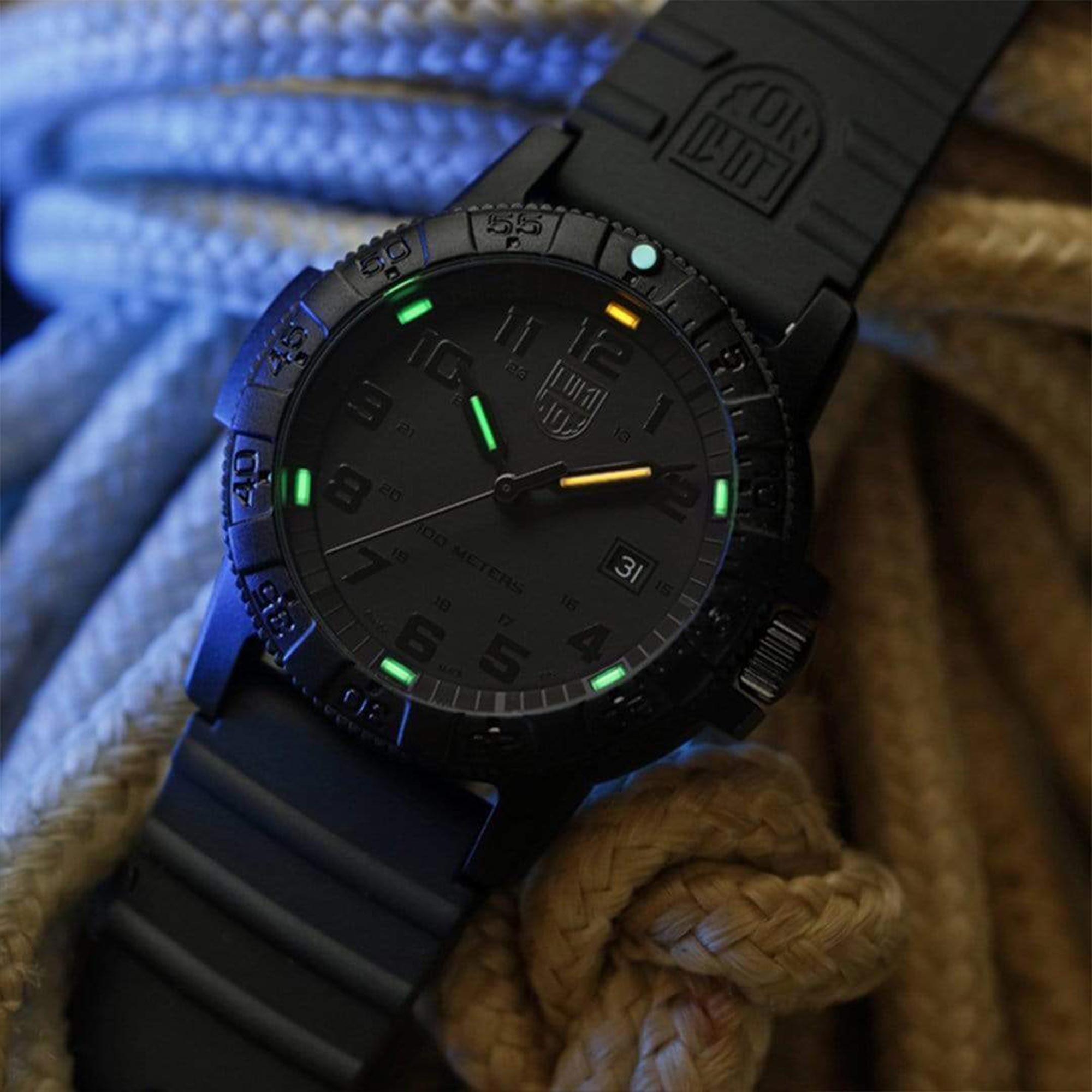 Luminox Leatherback Sea Turtle 0300 CARBONOX Quartz Black Dial Unisex Watch XS.0301.BO.L