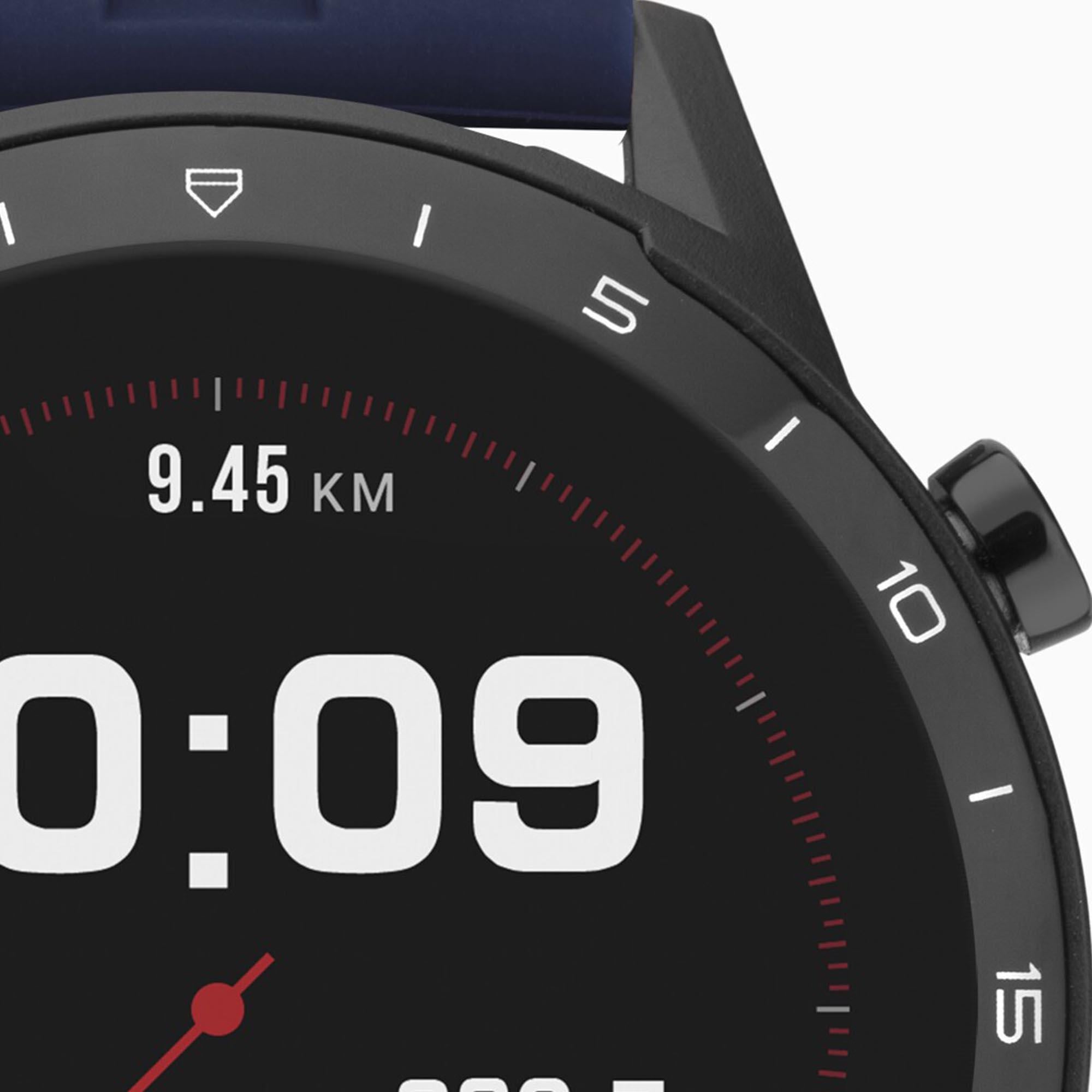 Sekonda Black Interactive Dial Blue Silicone Strap Men's Smart Watch 1912