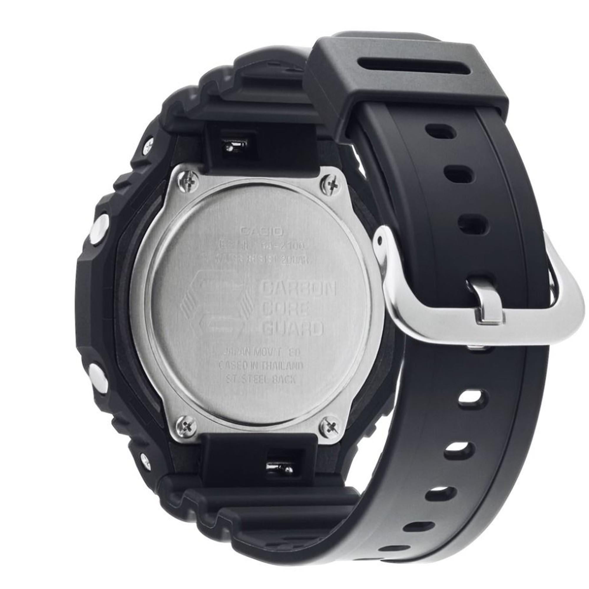 Casio G-Shock Octagon Series ‘CasiOak’ Quartz Grey Dial Grey Silicone Strap Mens Watch GA-2100-1A4ER