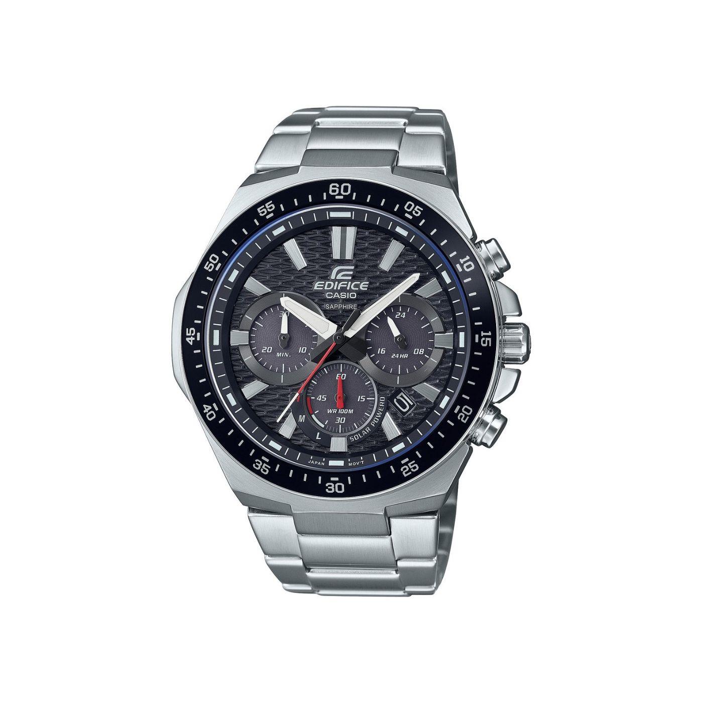 Casio Edifice Solar Quartz Black Dial Stainless Steel Bracelet Men’s Watch EFS-S600D-1A4VUEF