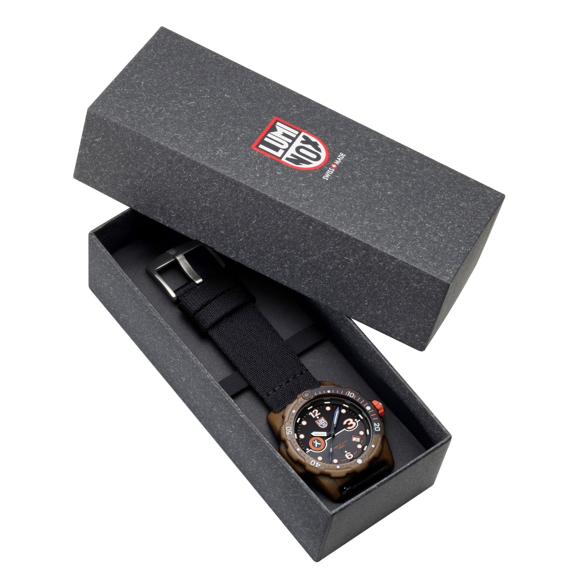 Luminox Bear Grylls Survival Sea 3720 ECO Series Black Dial Men's Watch XB.3721.ECO
