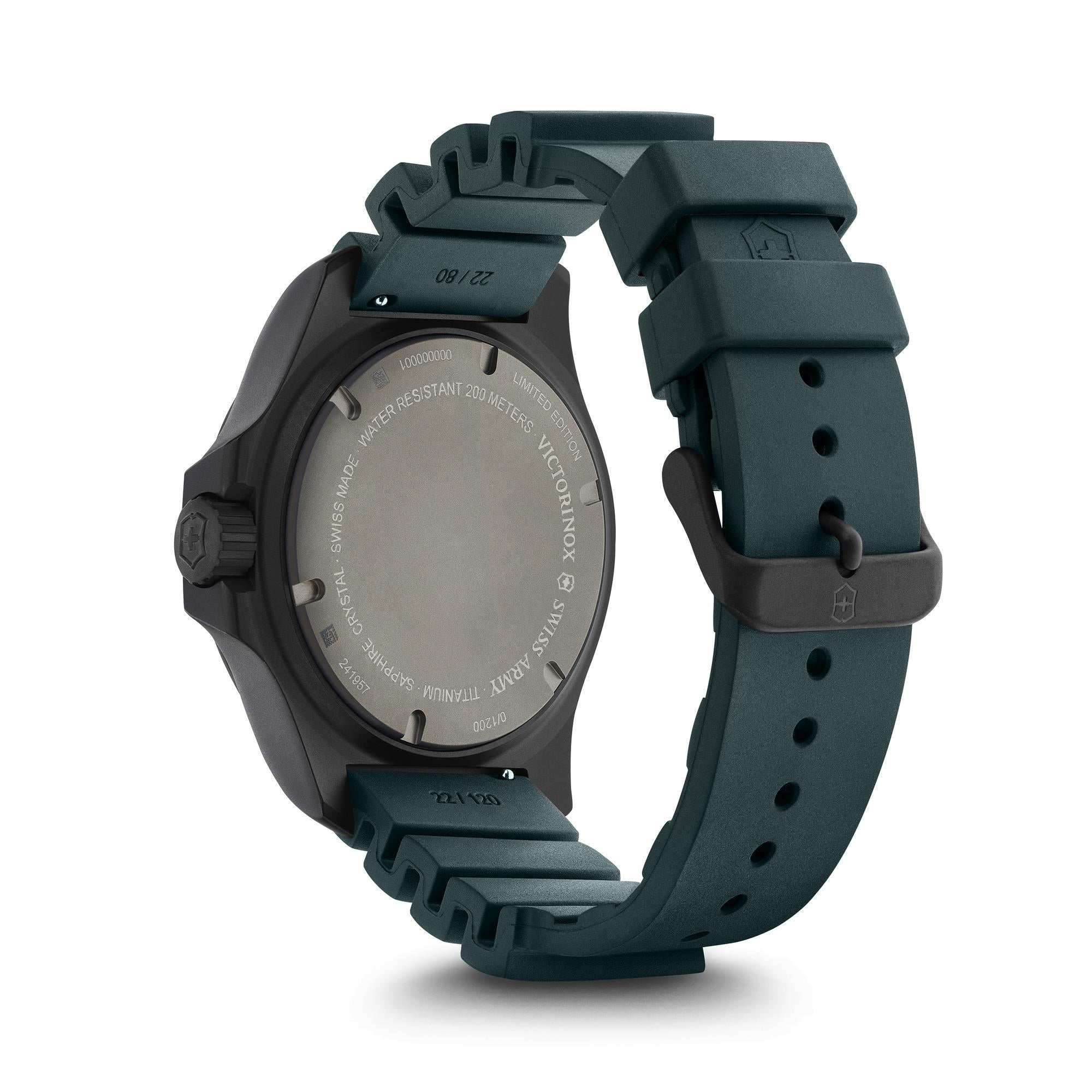 Victorinox I.N.O.X Professional Diver Limited Edition Titanium Quartz Black Rubber Strap Men's Watch 241957.1