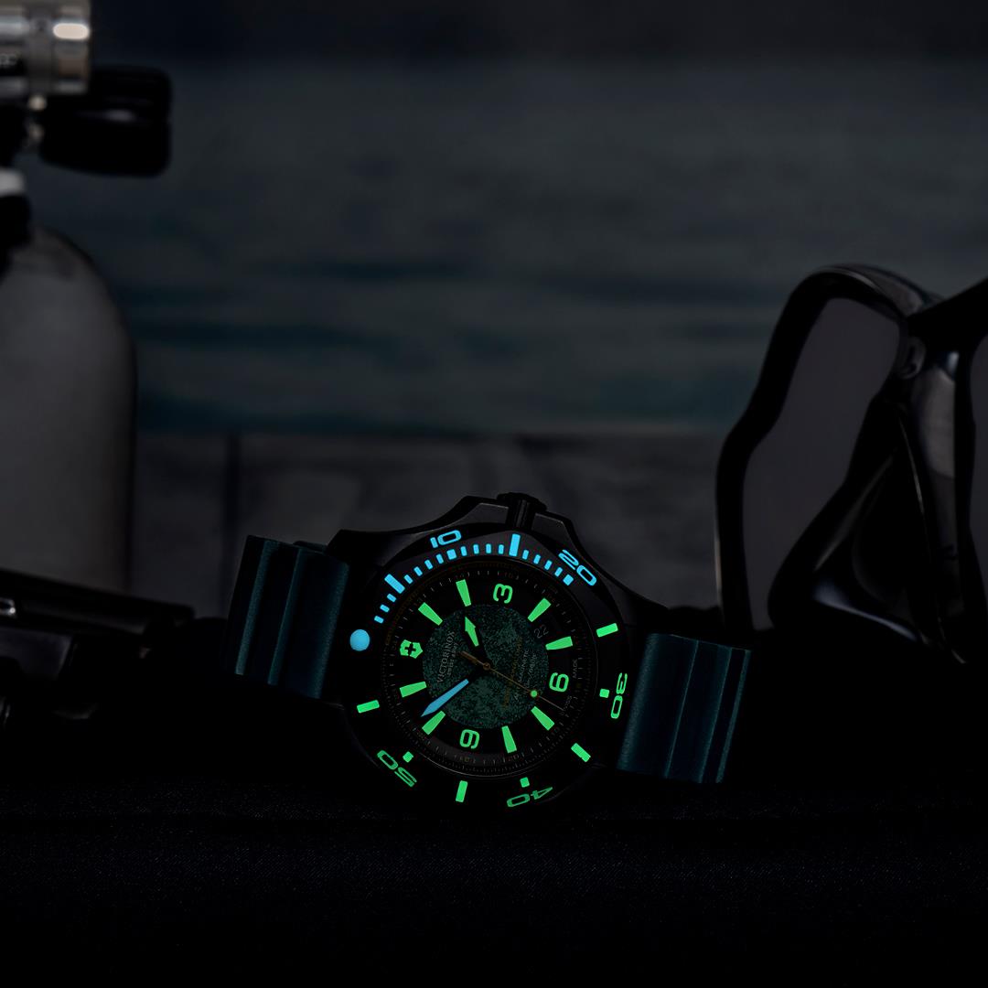 Victorinox I.N.O.X Professional Diver Limited Edition Titanium Quartz Black Rubber Strap Men's Watch 241957.1