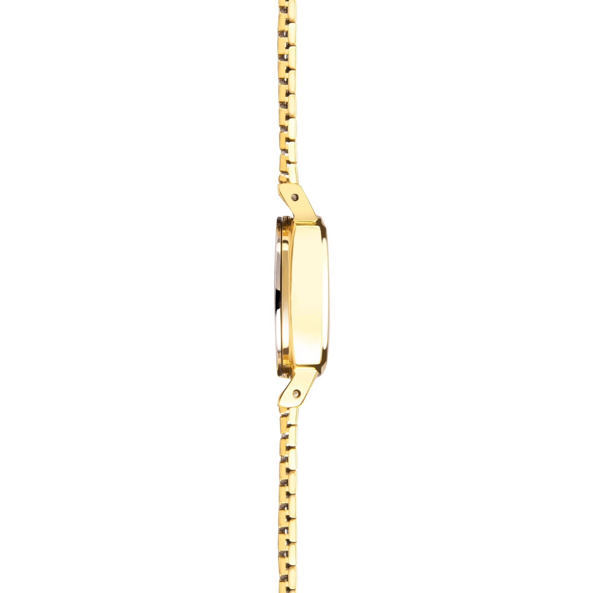 Sekonda Heritage Quartz Black Dial Gold PVD Stainless Steel Bracelet Ladies Watch 40379