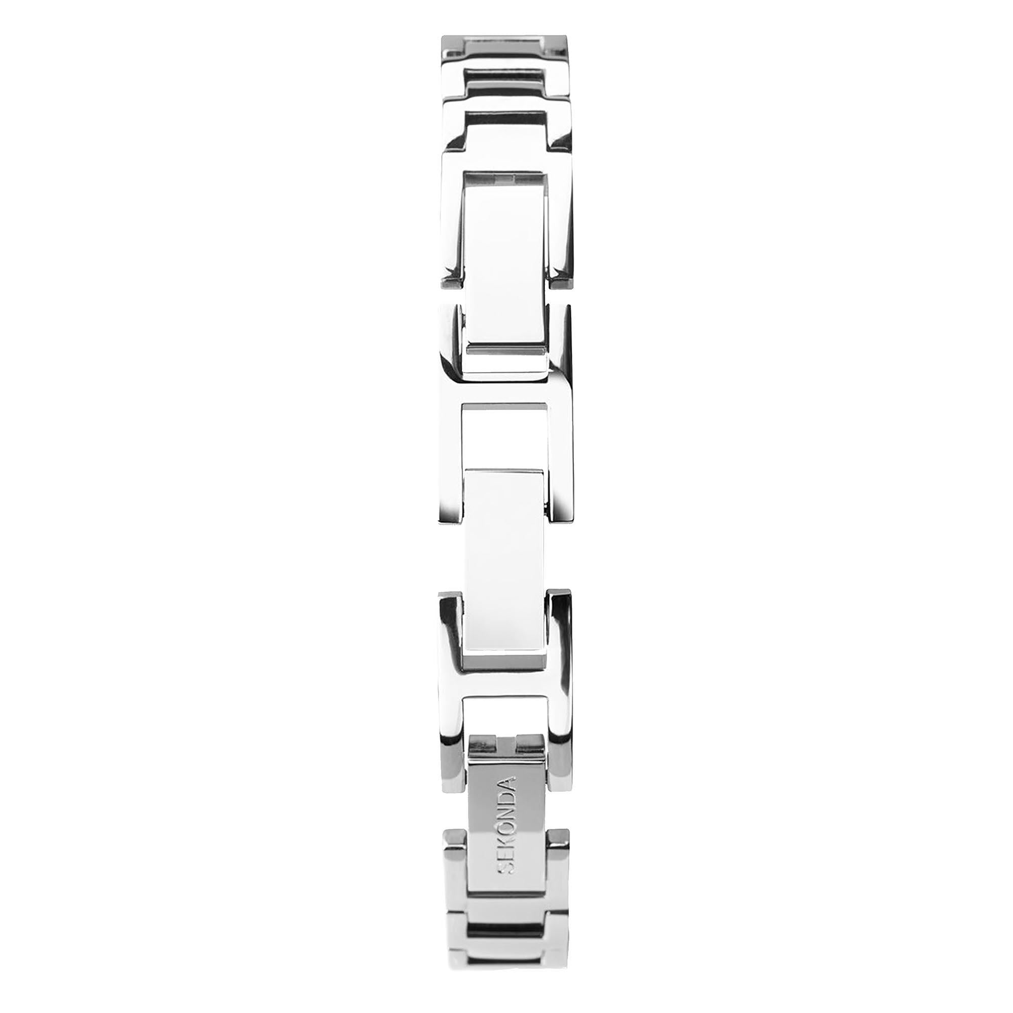 Sekonda Pastel Rocks Quartz Silver Dial White Strap Ladies Watch 40374