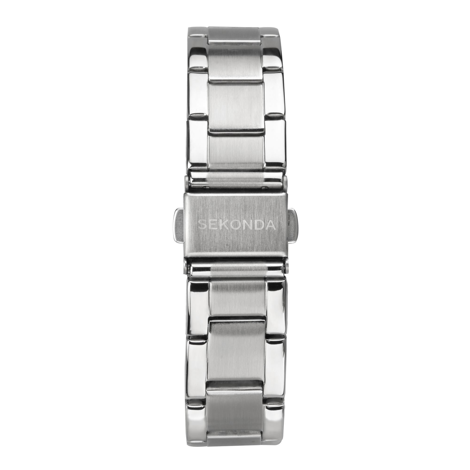 Sekonda ColourPop Quartz Black Dial Stainless Steel Bracelet Ladies Watch 40364