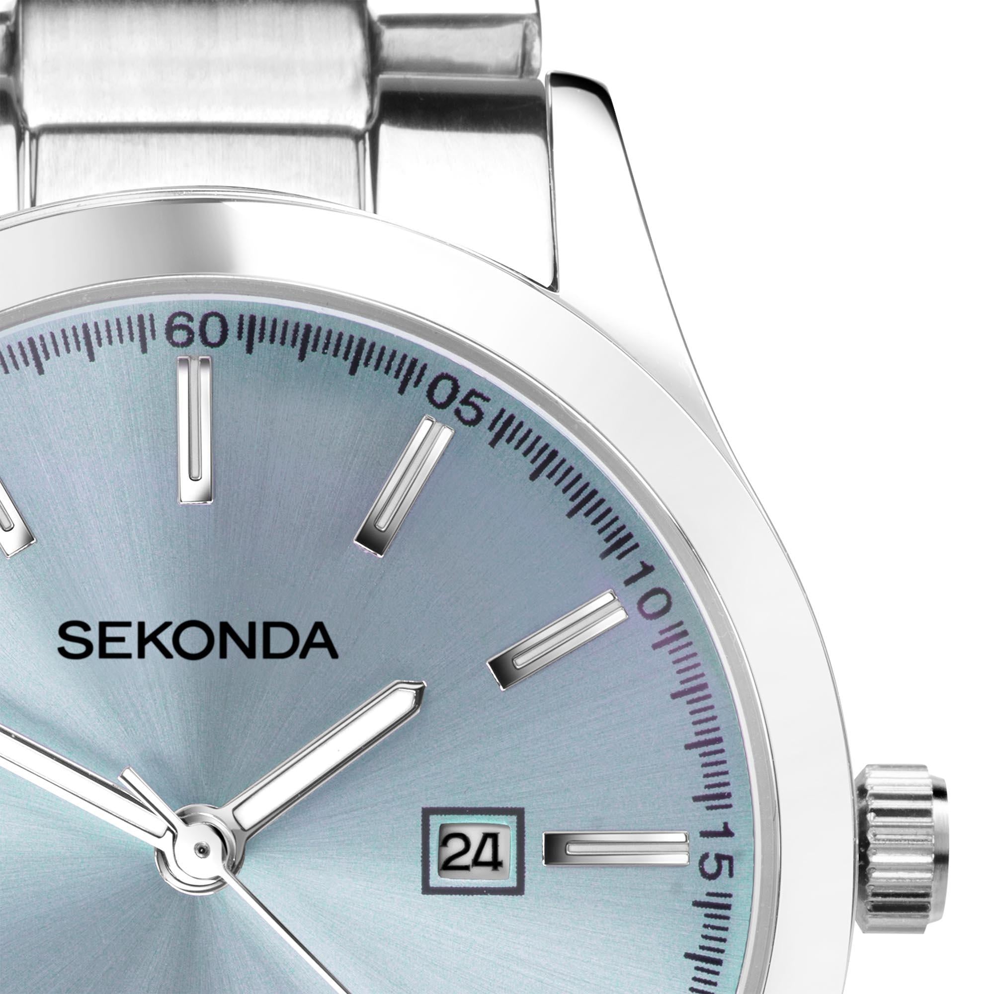 Sekonda ColourPop Light Blue Dial Stainless Steel Ladies Watch 40404