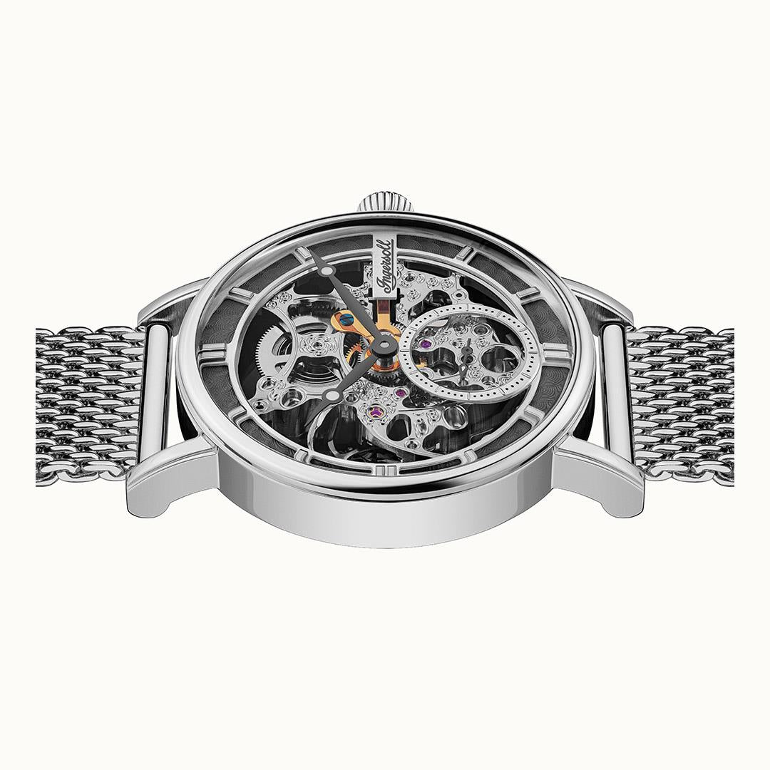 Ingersoll The Herald Automatic Grey Dial Milanese Bracelet Men's Watch I00405B