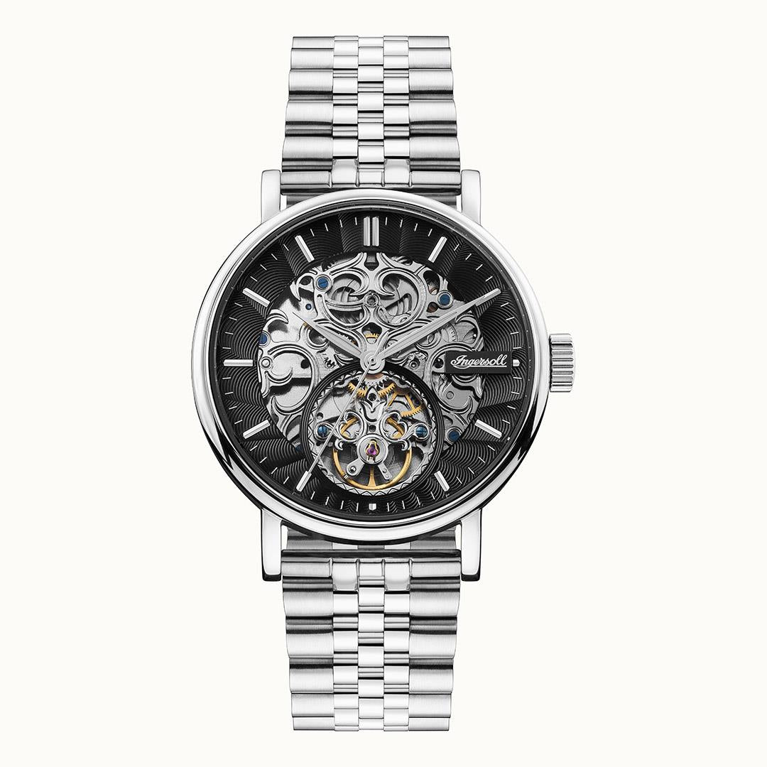 Ingersoll ‘The Charles’ Automatic Silver Dial Stainless Steel Bracelet Men’s Watch I05804B
