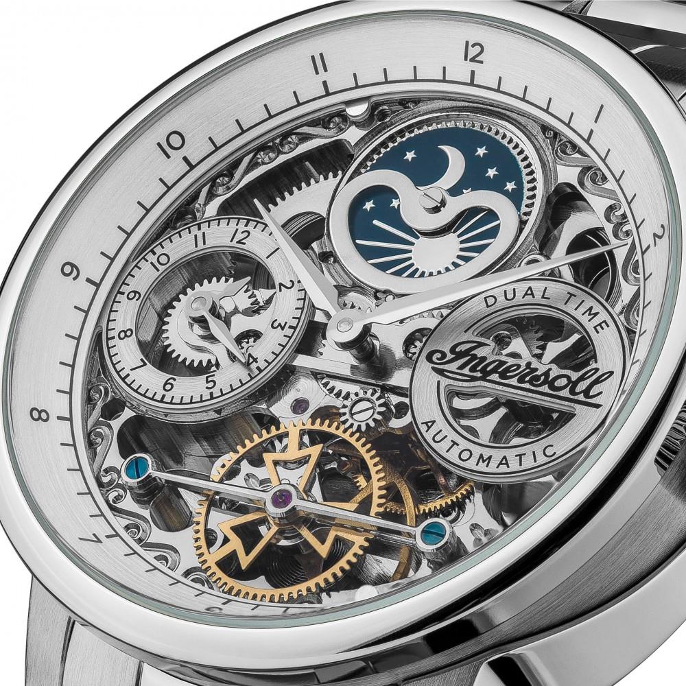 Ingersoll The Jazz 1892 Automatic Silver Dial Steel Bracelet Men's Watch I07703