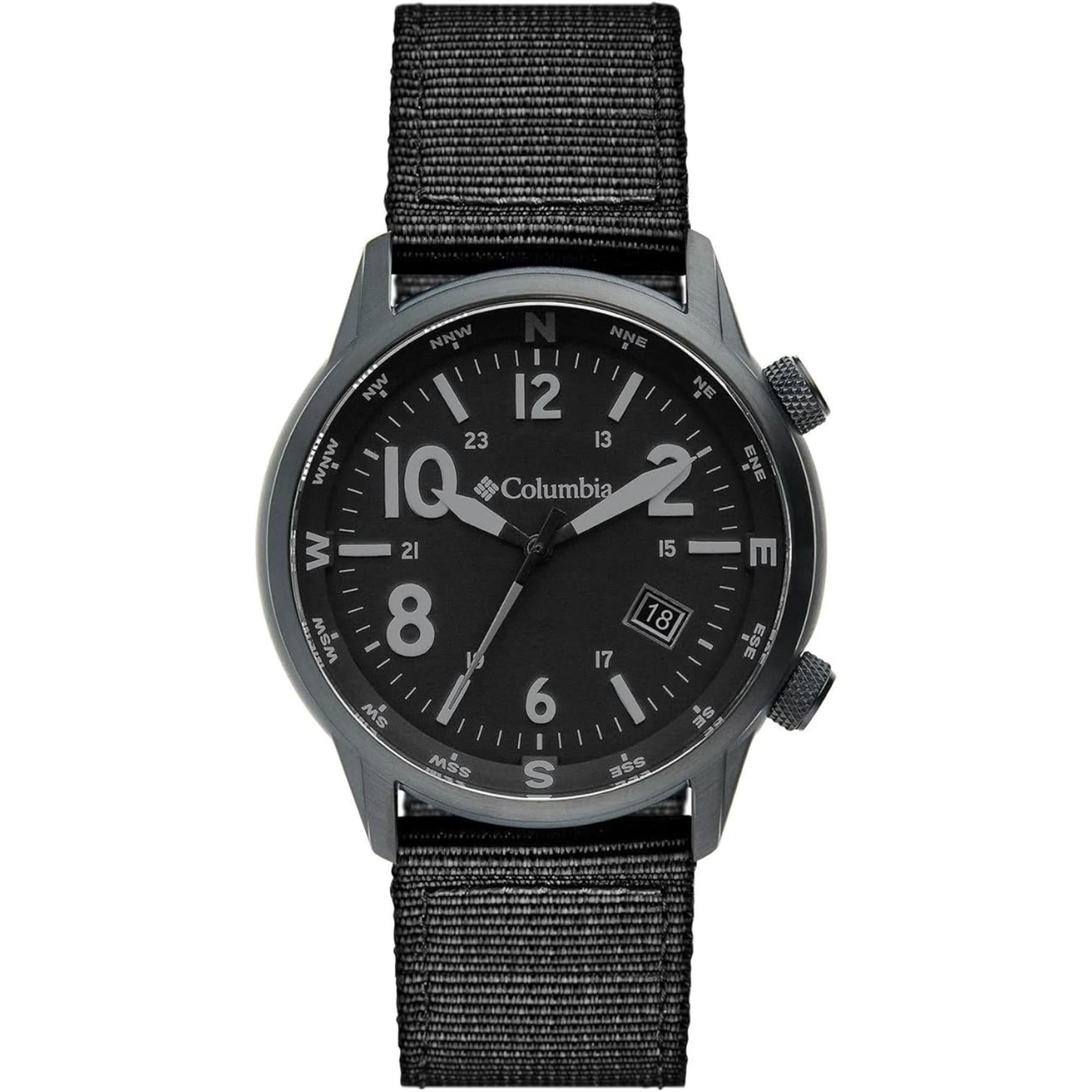 Columbia Outbacker Quartz Black Dial Black Nylon Strap Men's Watch CSC01-004