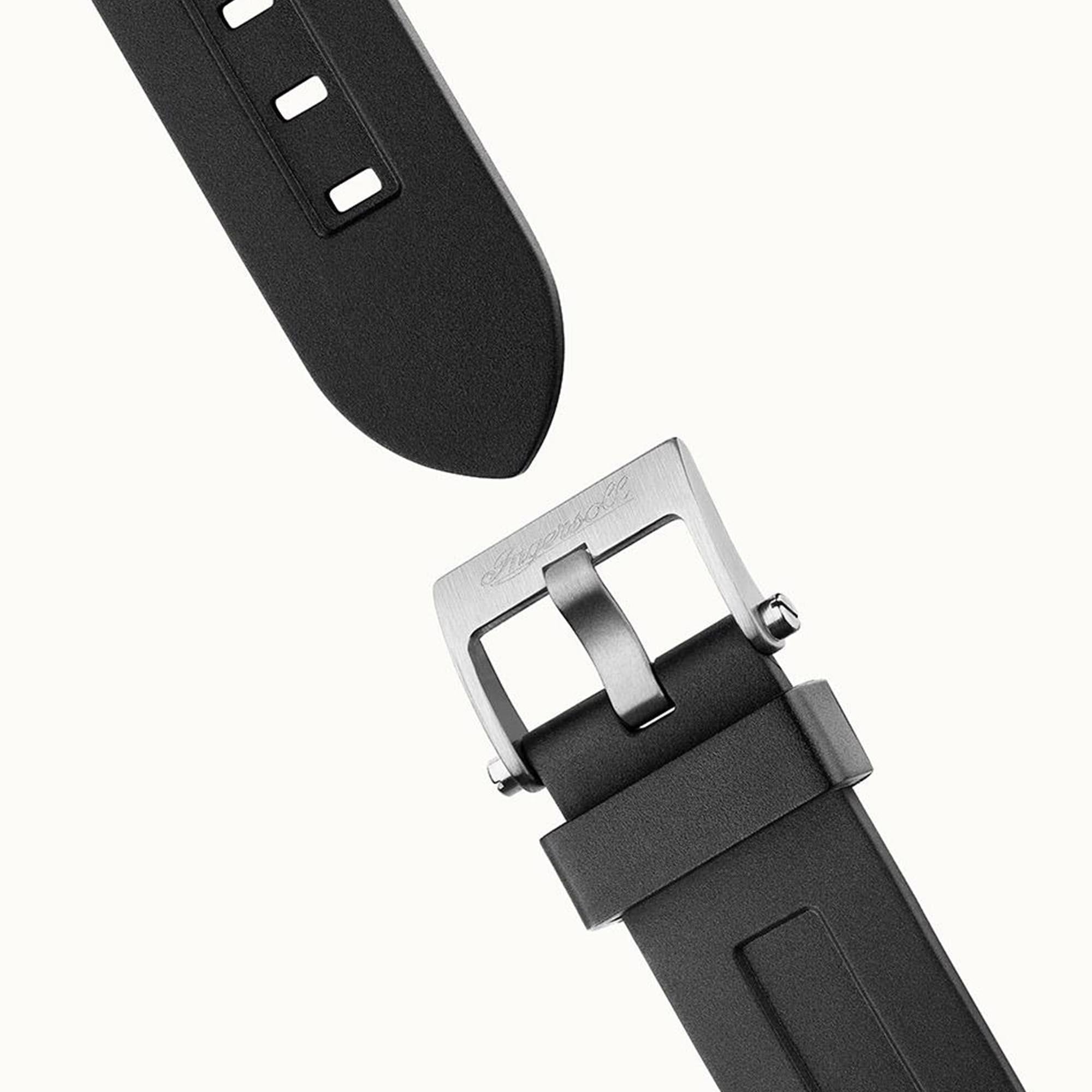 Ingersoll 1892 ‘The Challenger’ Automatic Skeleton Dial Black Rubber Strap Men's Watch I12301