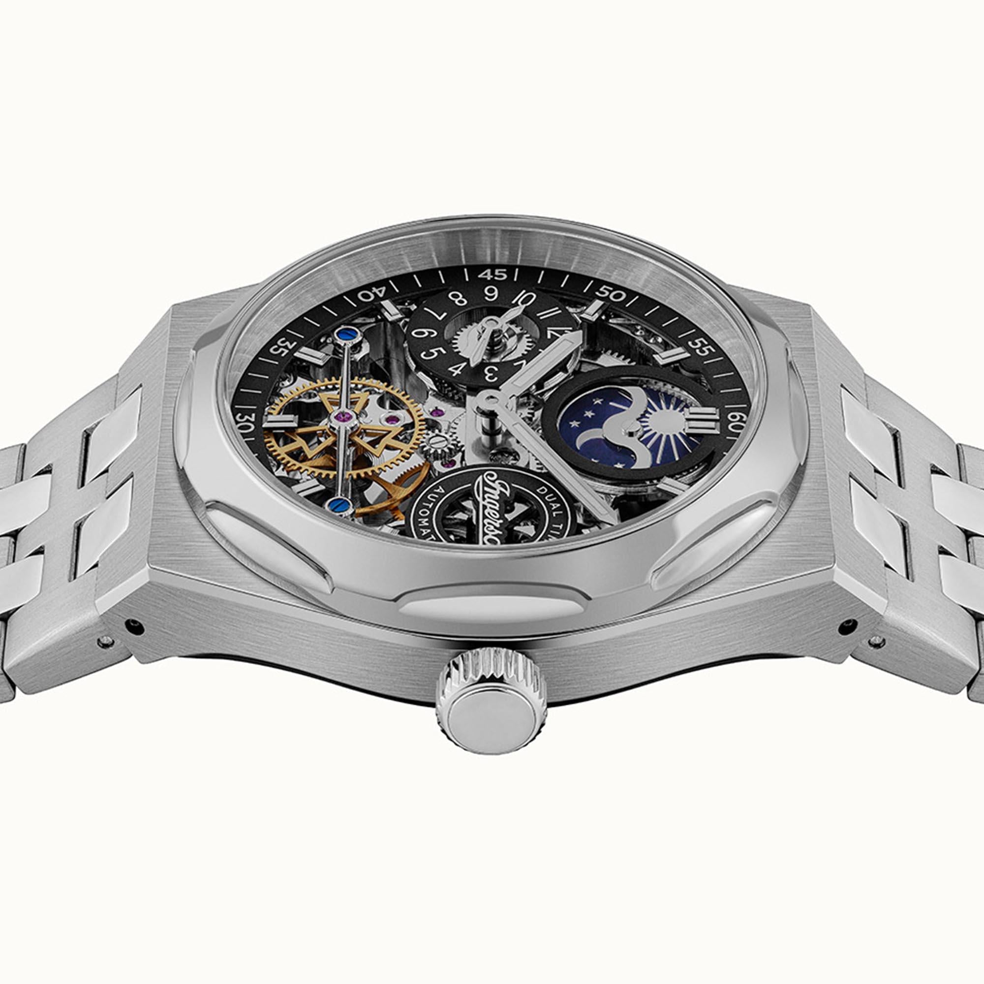 Ingersoll The Broadway Automatic Black Dial Stainless Steel Bracelet Men's Watch I12901