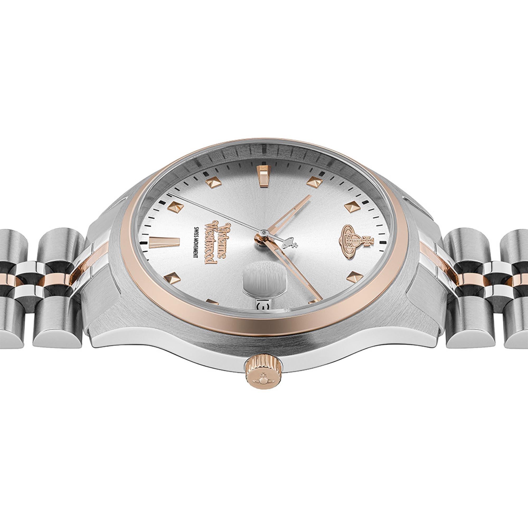 Vivienne Westwood Camberwell Quartz Silver Dial Stainless Steel Bracelet Ladies Watch VV261SLSR