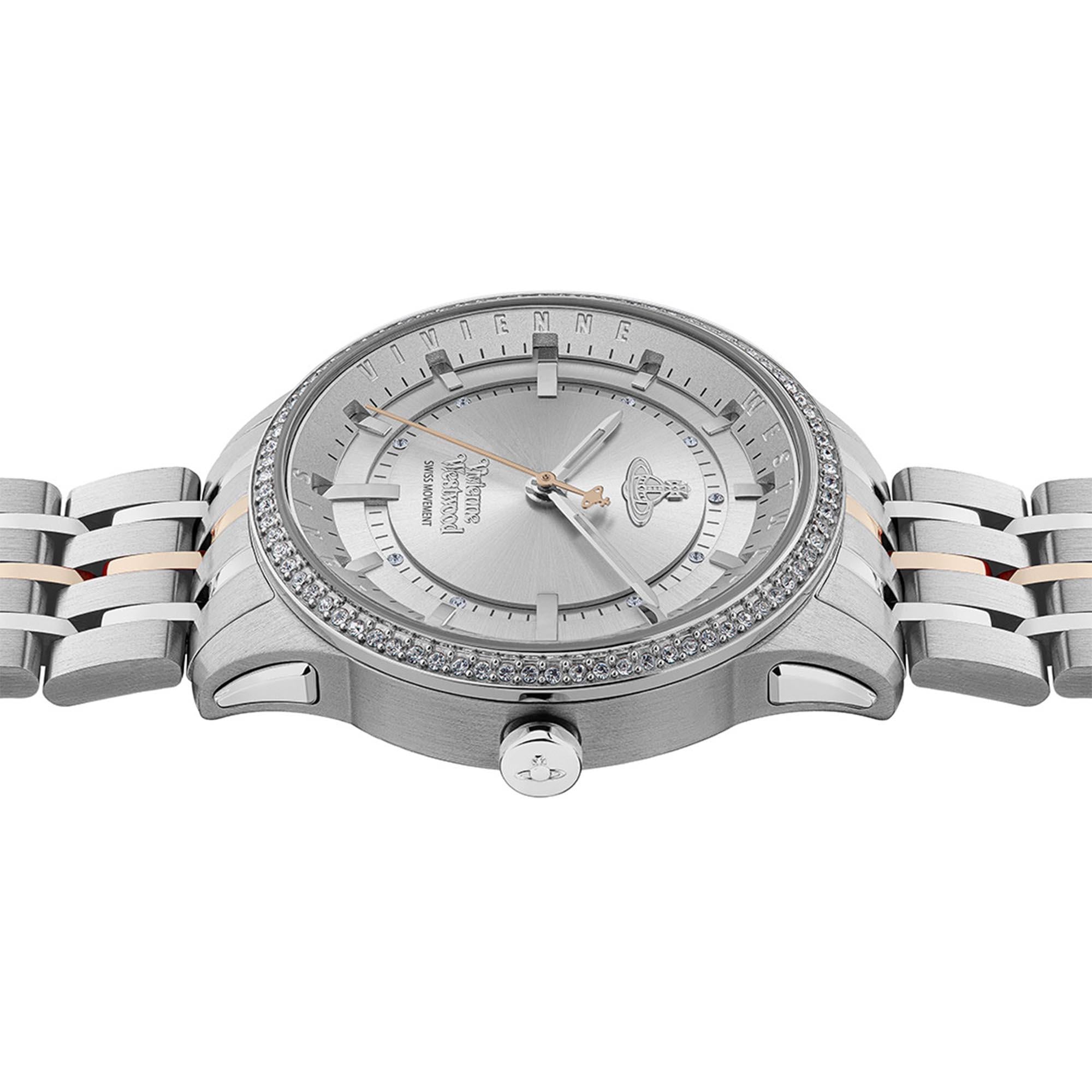 Vivienne Westwood East End Quartz Silver Dial Stainless Steel Bracelet Ladies Watch VV262WSSR