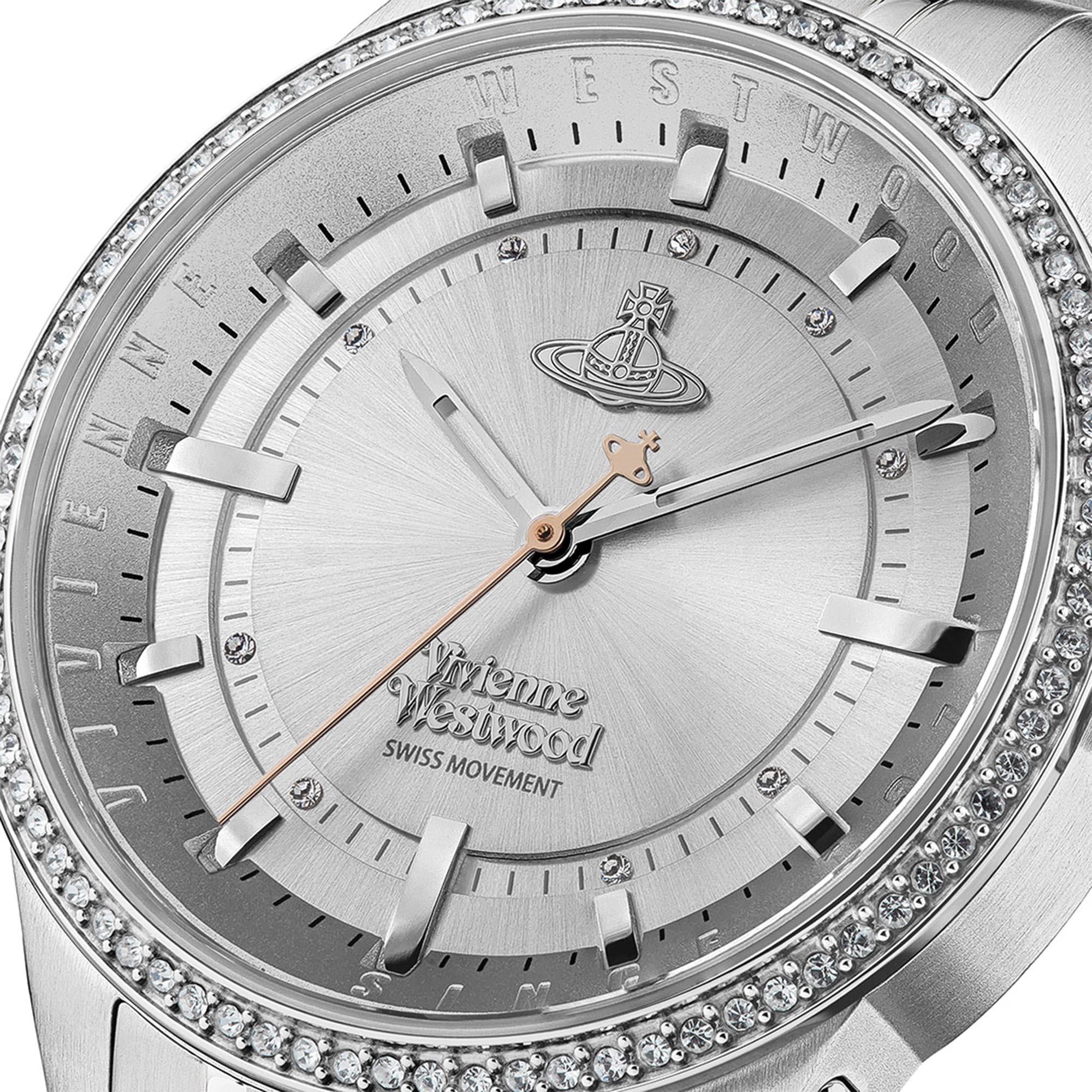 Vivienne Westwood East End Quartz Silver Dial Stainless Steel Bracelet Ladies Watch VV262WSSR