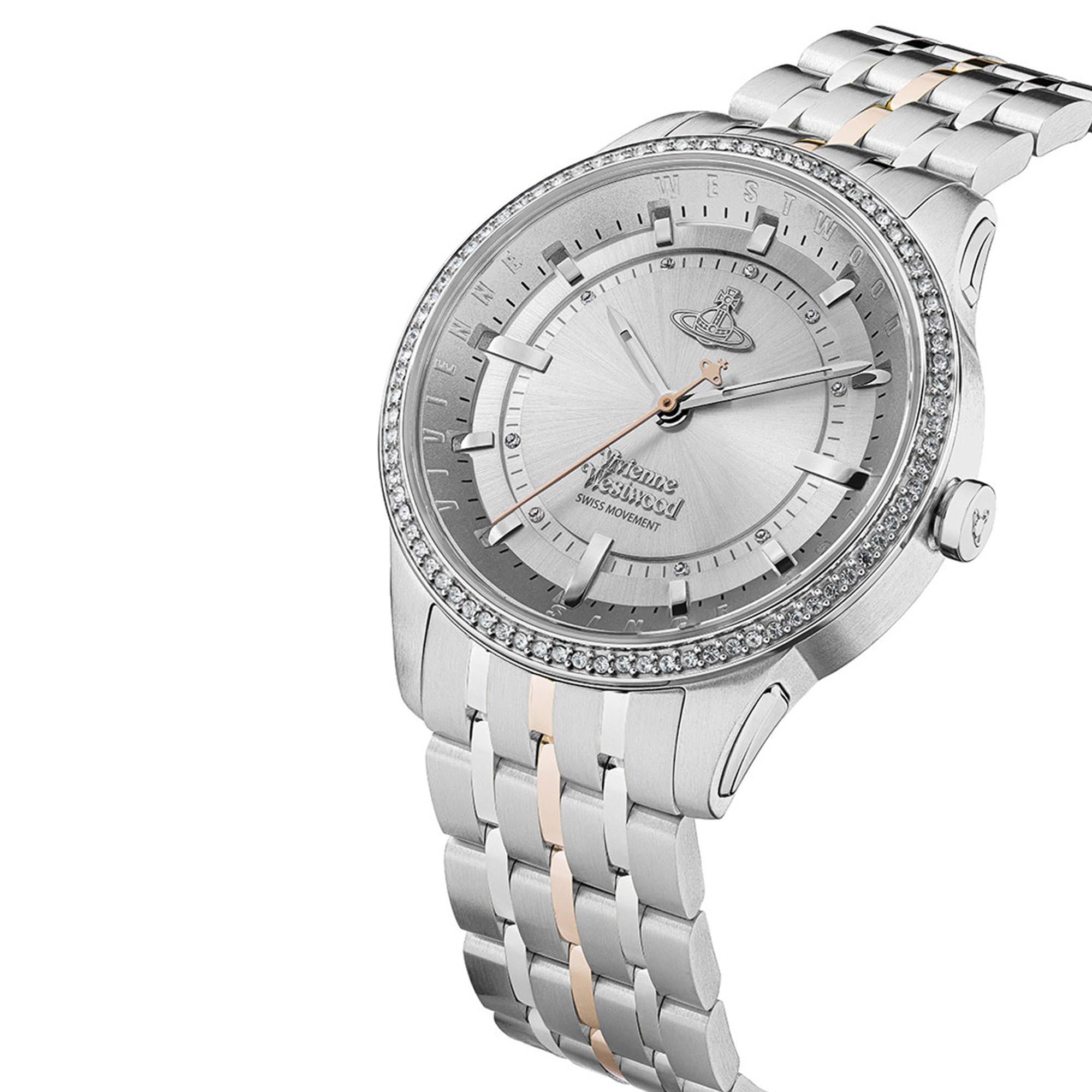 Vivienne Westwood East End Quartz Silver Dial Stainless Steel Bracelet Ladies Watch VV262WSSR
