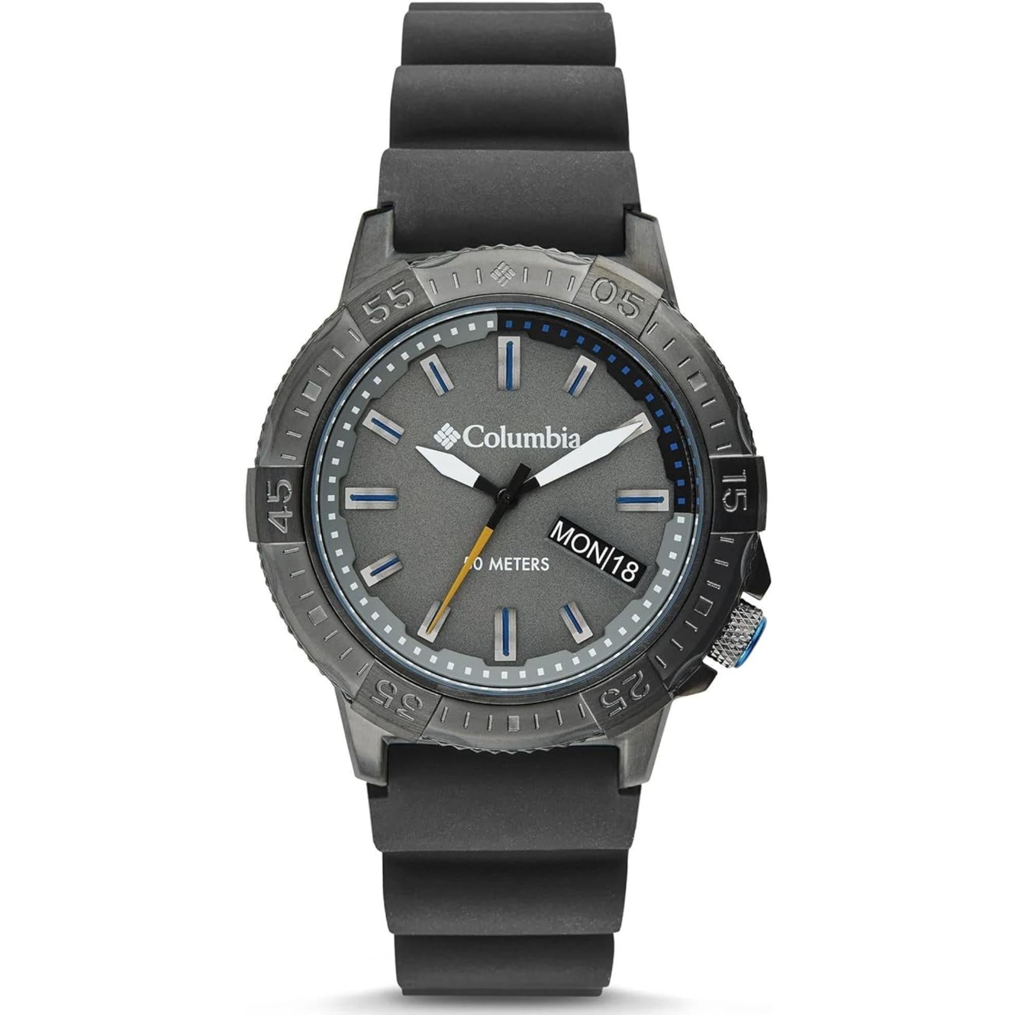 Columbia Peak Patrol Quartz Grey Dial Grey Silicone Strap Men's Watch CSC03-003