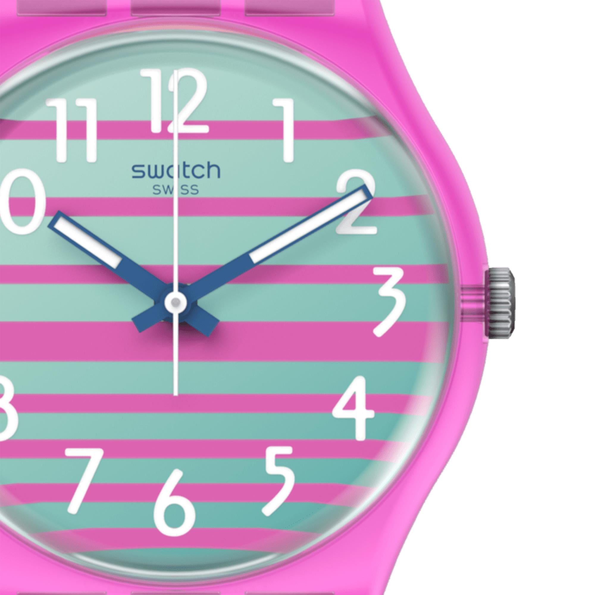 Gent Electrifying Summer Quartz Multi-Coloured Dial Pink Silicone Strap Unisex Watch SO28P105