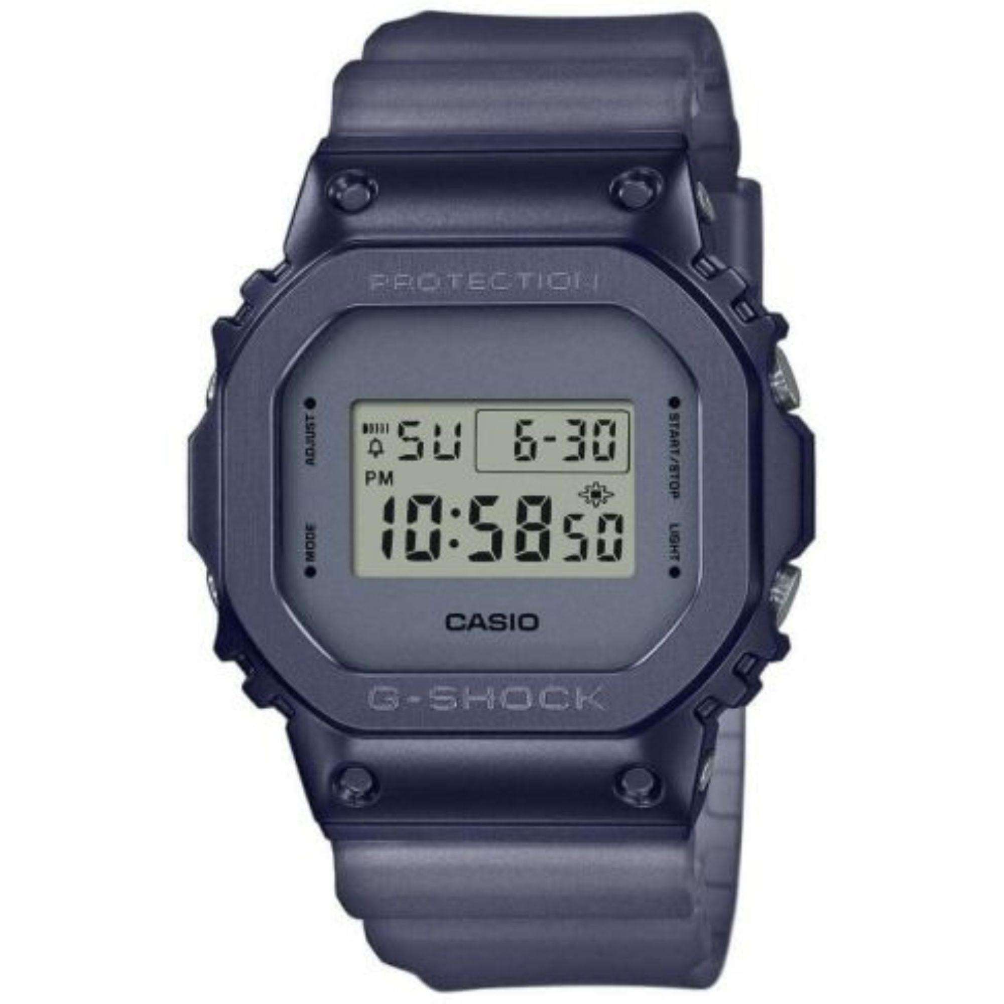 Casio G-Shock Mystic Fog Quartz Metal Bezel Grey Face Resin Strap GM-5600MF-2ER