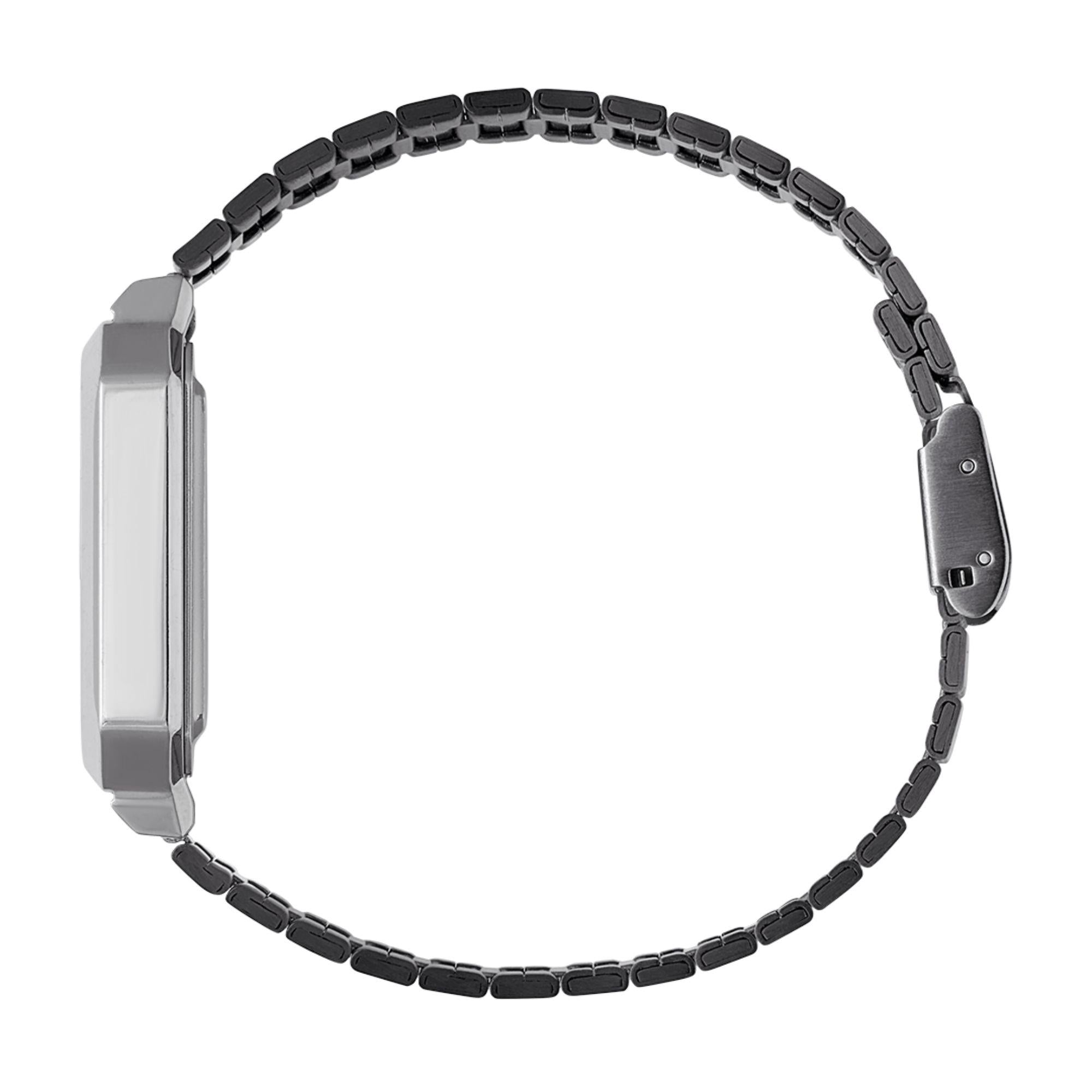 Casio Collection Grey Ion Plated F100 Revival Digital Men's Watch A100WEGG-1AEF