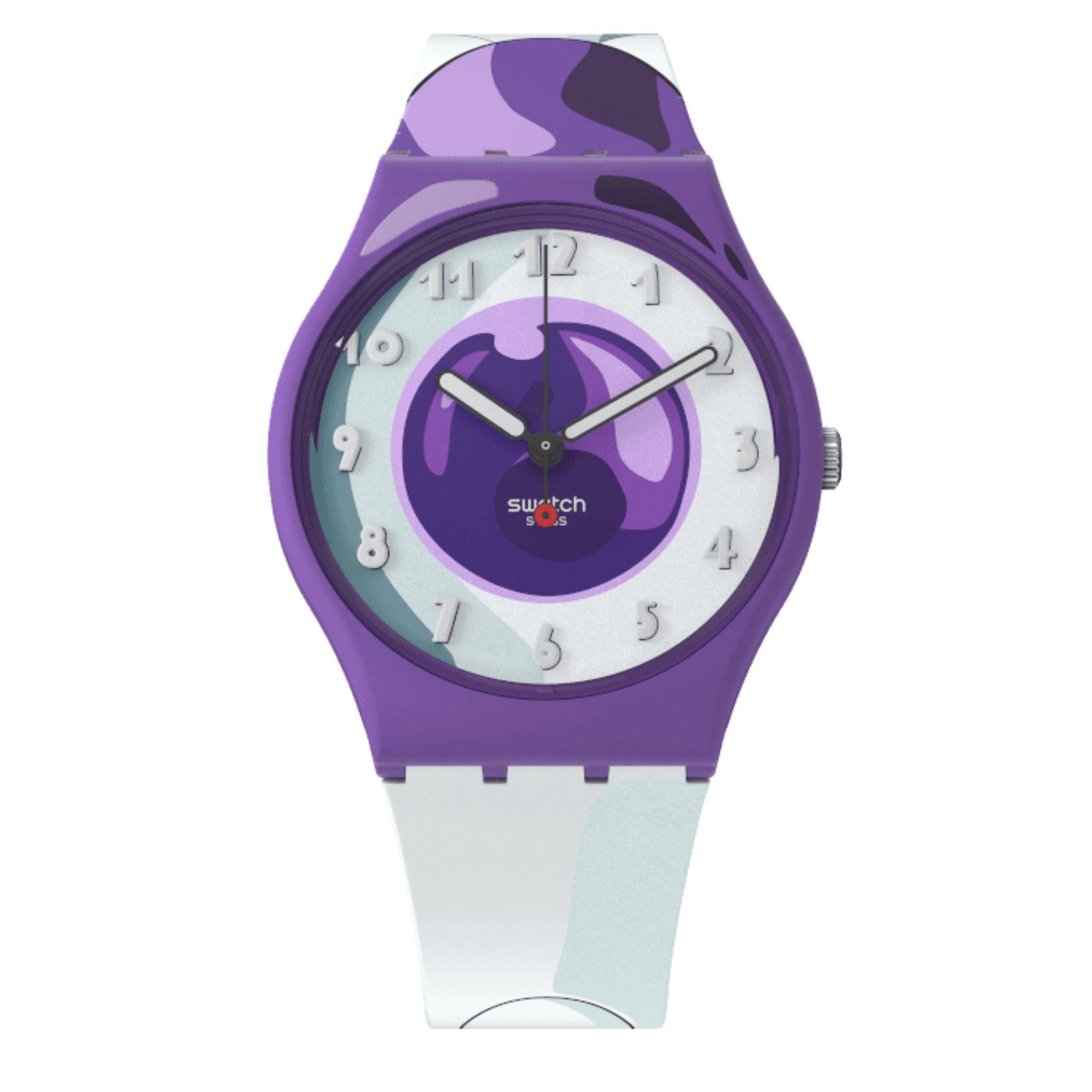Swatch Dragon Ball Z Frieza Purple Dial Watch GZ359