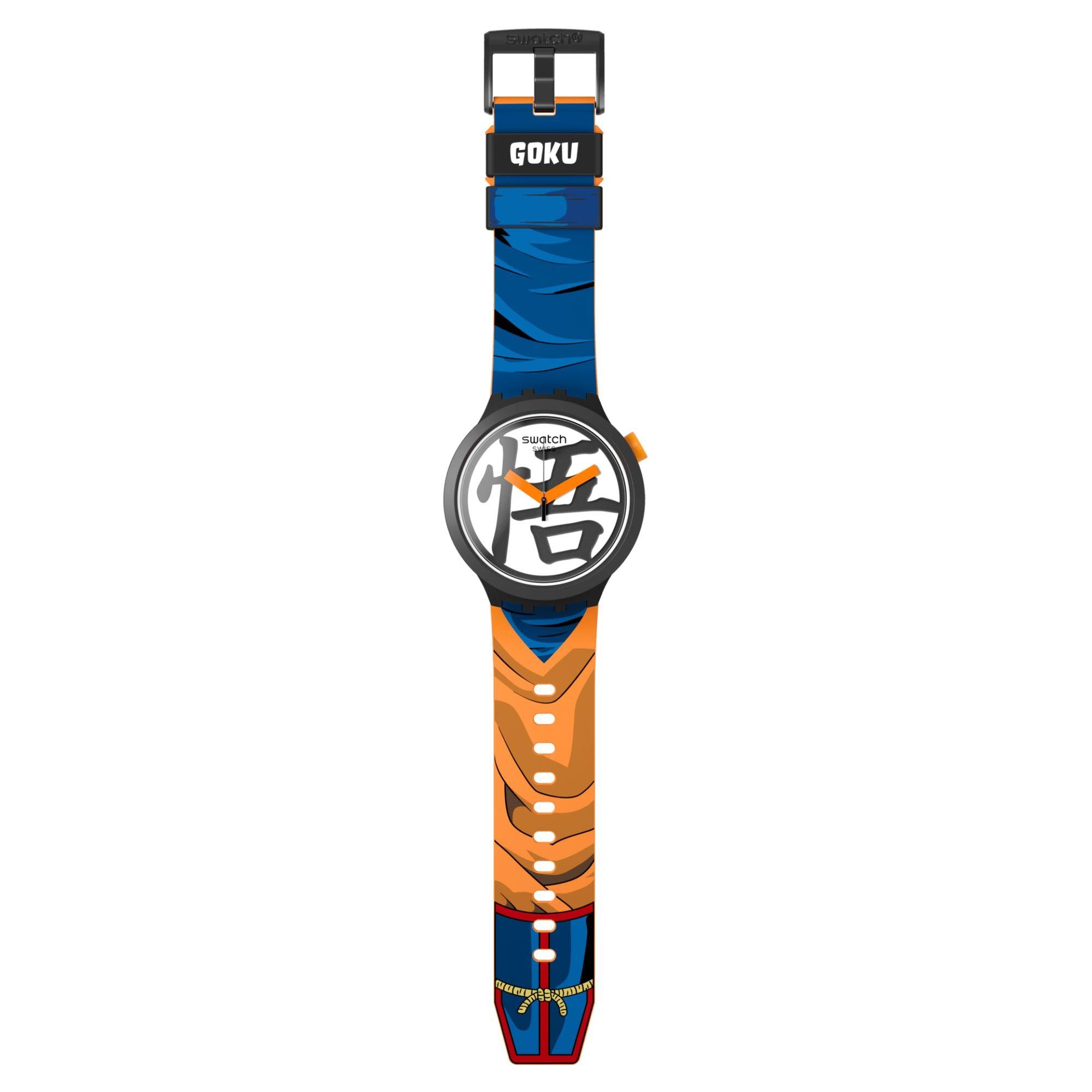 Swatch Dragon Ball X Goku White Dial Unisex Watch SB01Z101