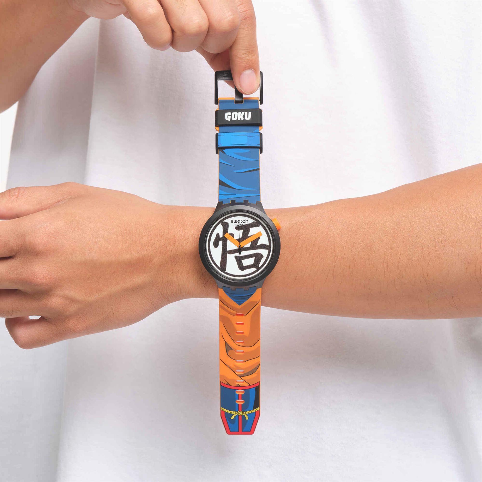 Swatch Dragon Ball X Goku White Dial Unisex Watch SB01Z101