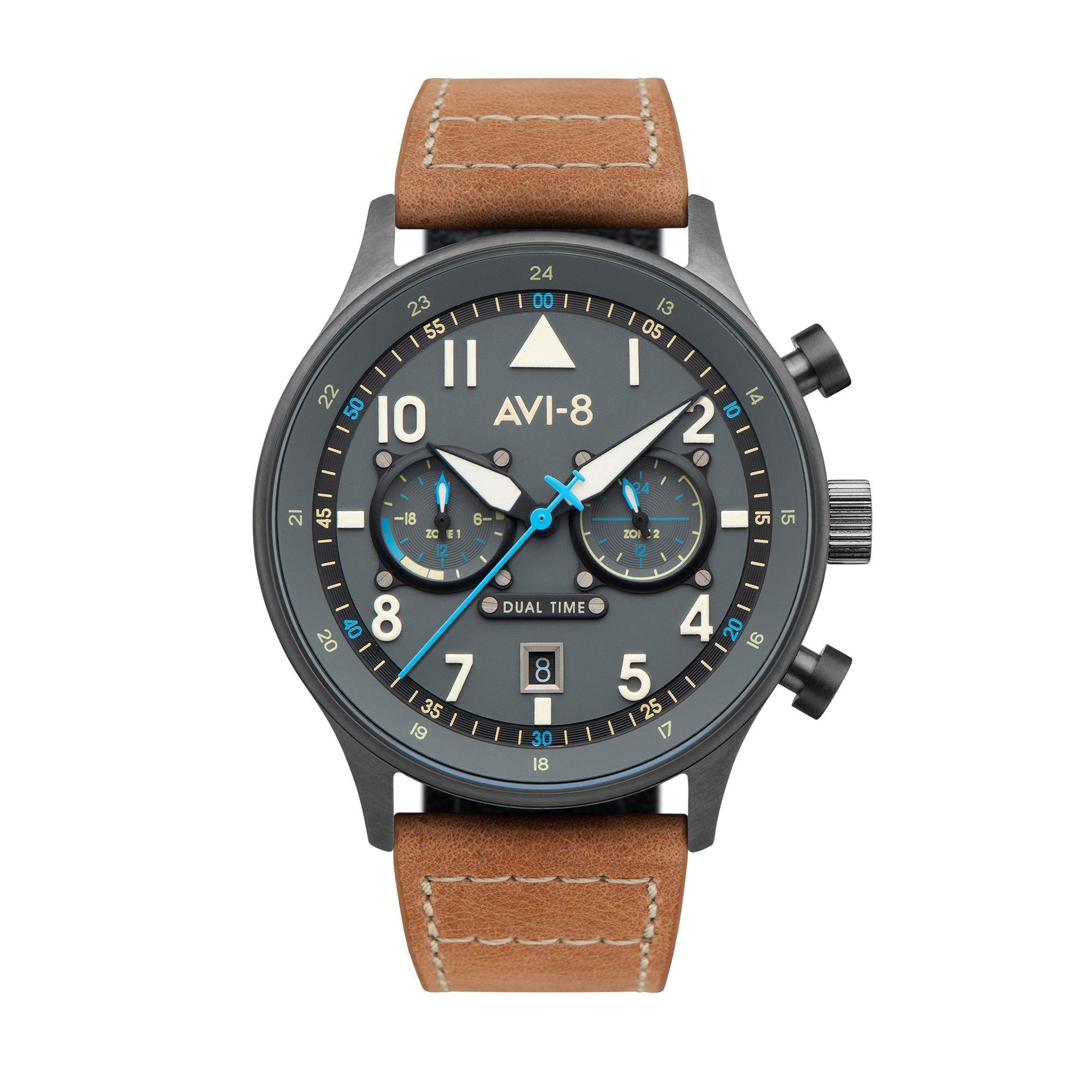 AVI-8 Hawker Hurricane Carey Dual Time Orissa Mens Watch AV-4088-04