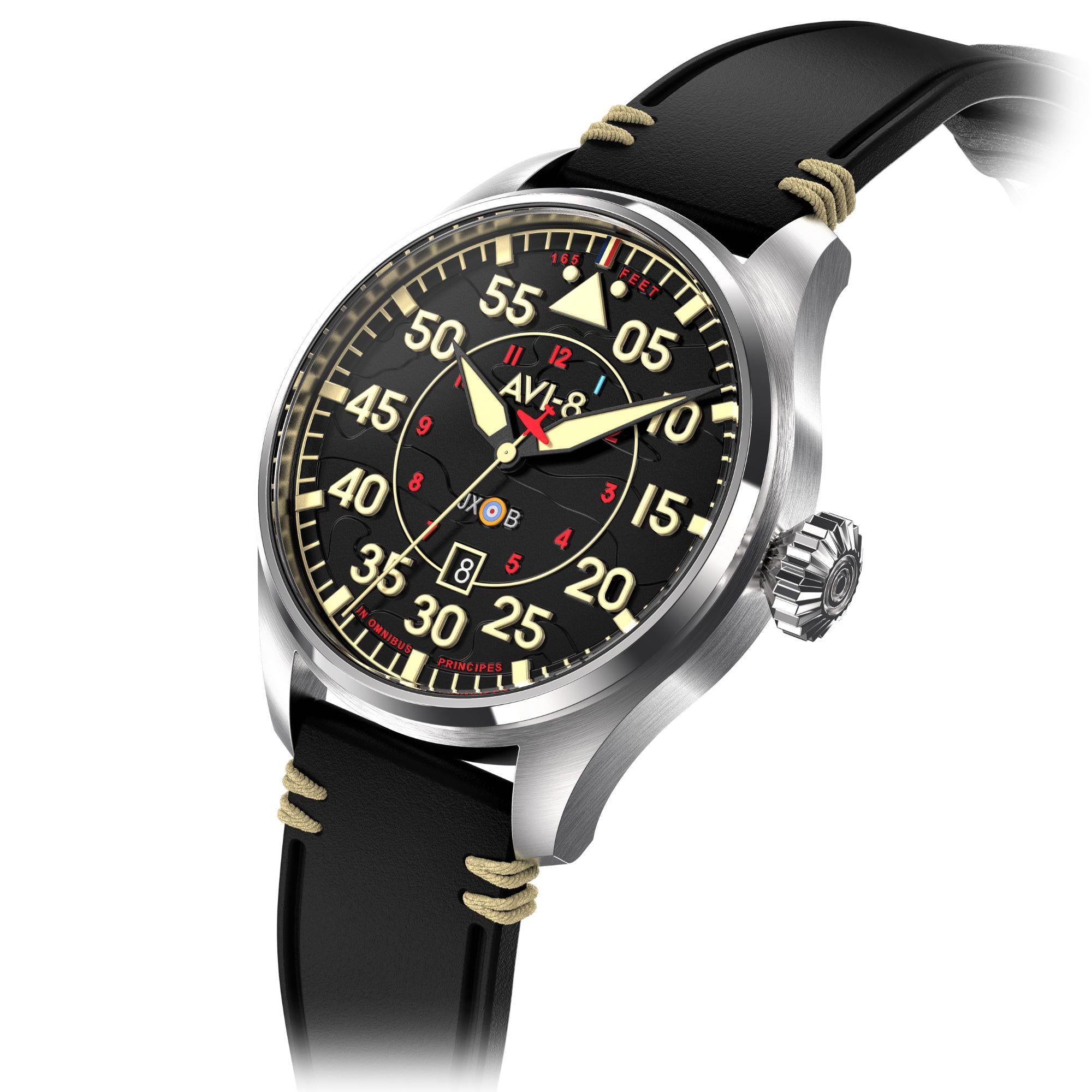 AVI-8 Hawker Hurricane Clowes Automatic Kenley Mens Watch AV-4097-03