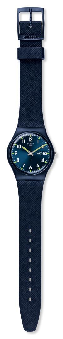 Swatch Sir Case Blue Dial Men's Watch SO28N702