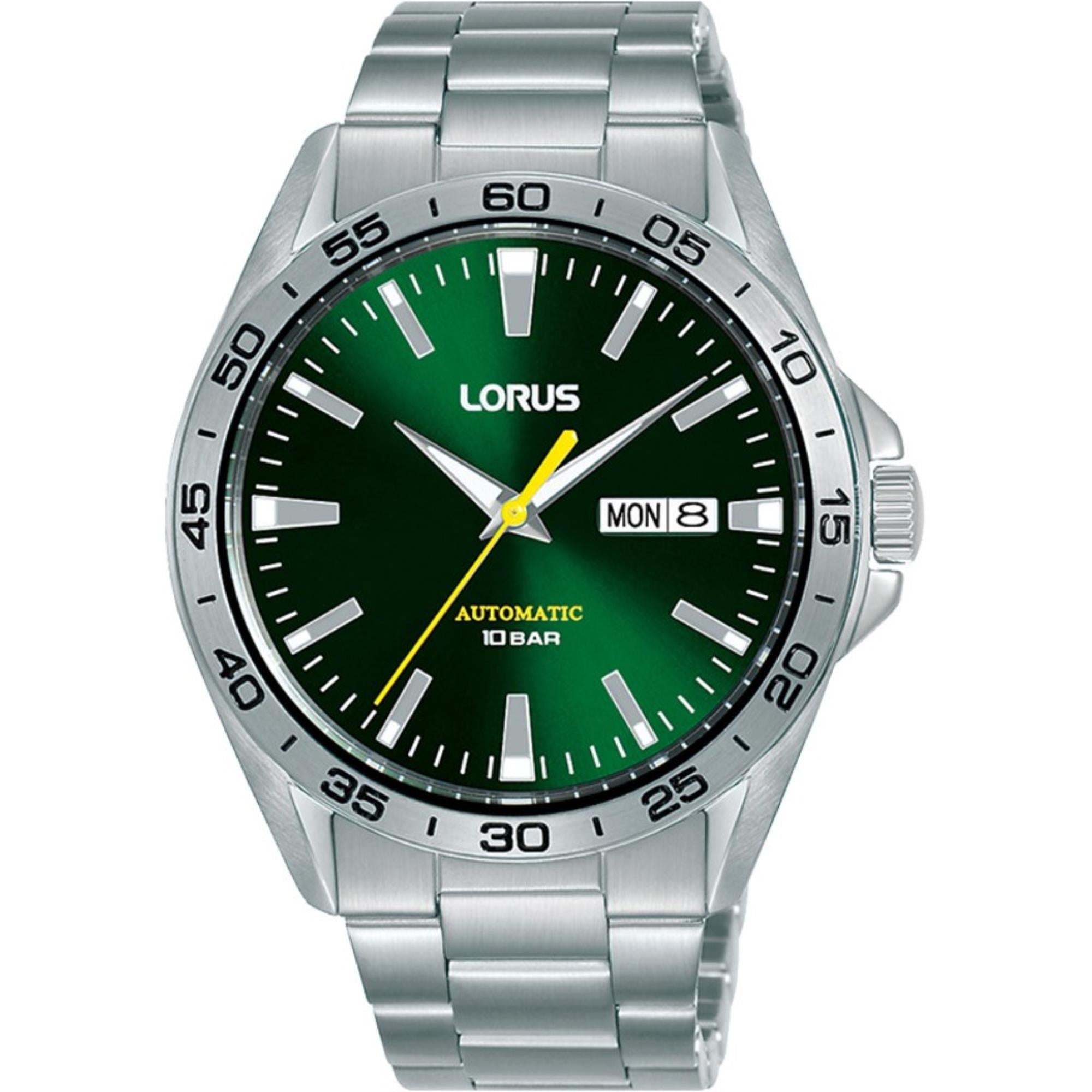 Lorus Sports Automatic Green Dial Men's Watch RL483AX9