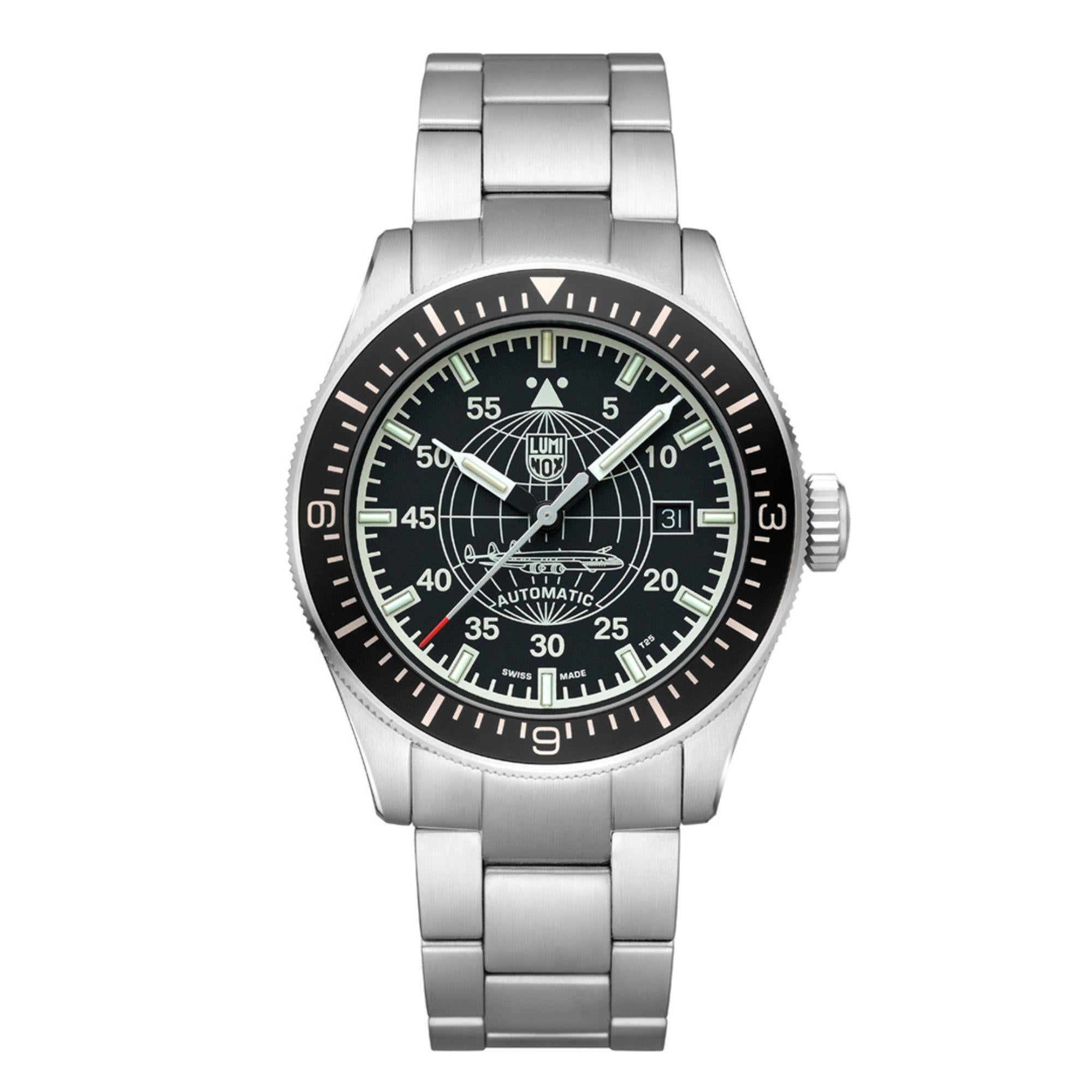 Luminox Constellation 9600 Series Black Dial Stainless Steel Bracelet Men's Watch XA.9601.M