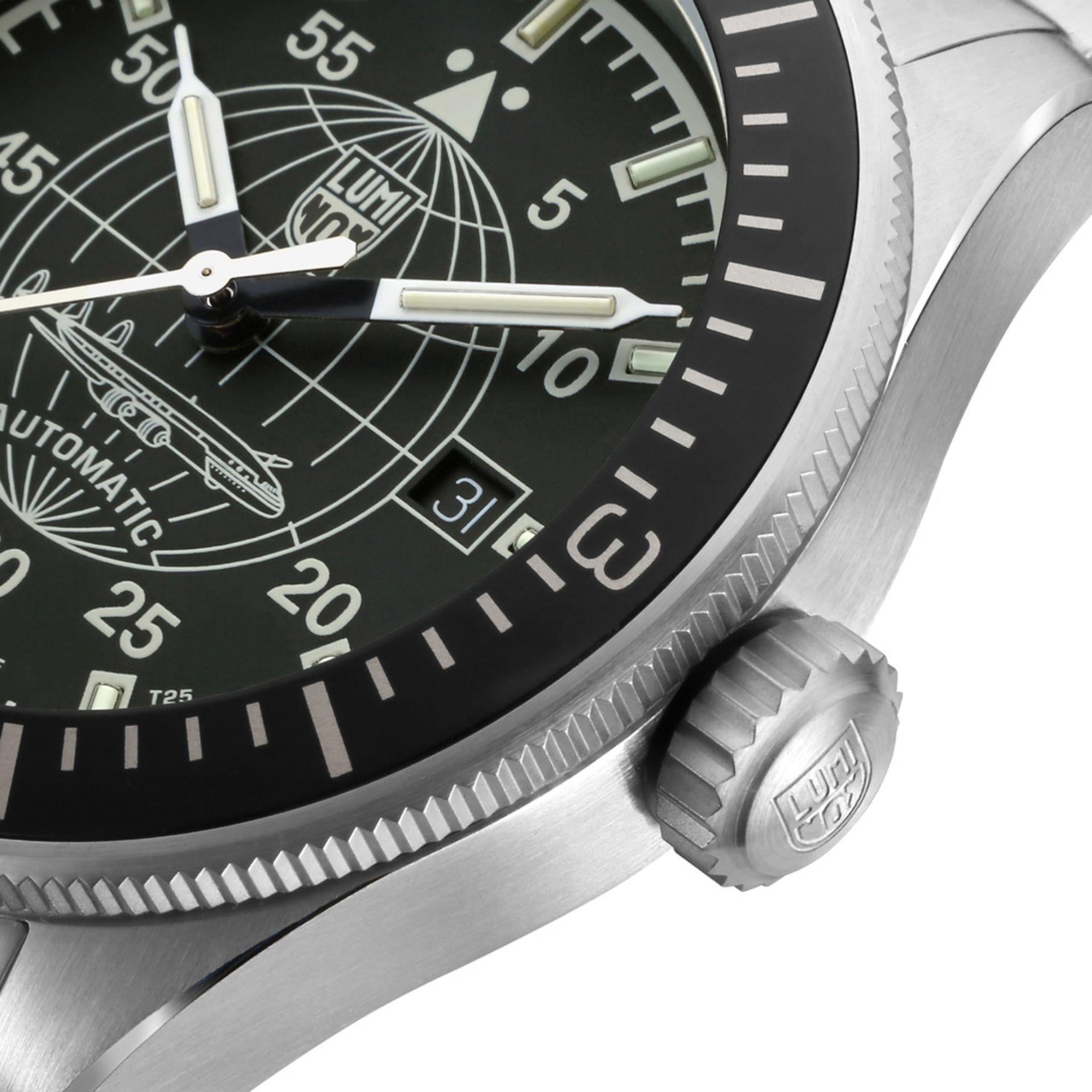 Luminox Constellation 9600 Series Black Dial Stainless Steel Bracelet Men's Watch XA.9601.M