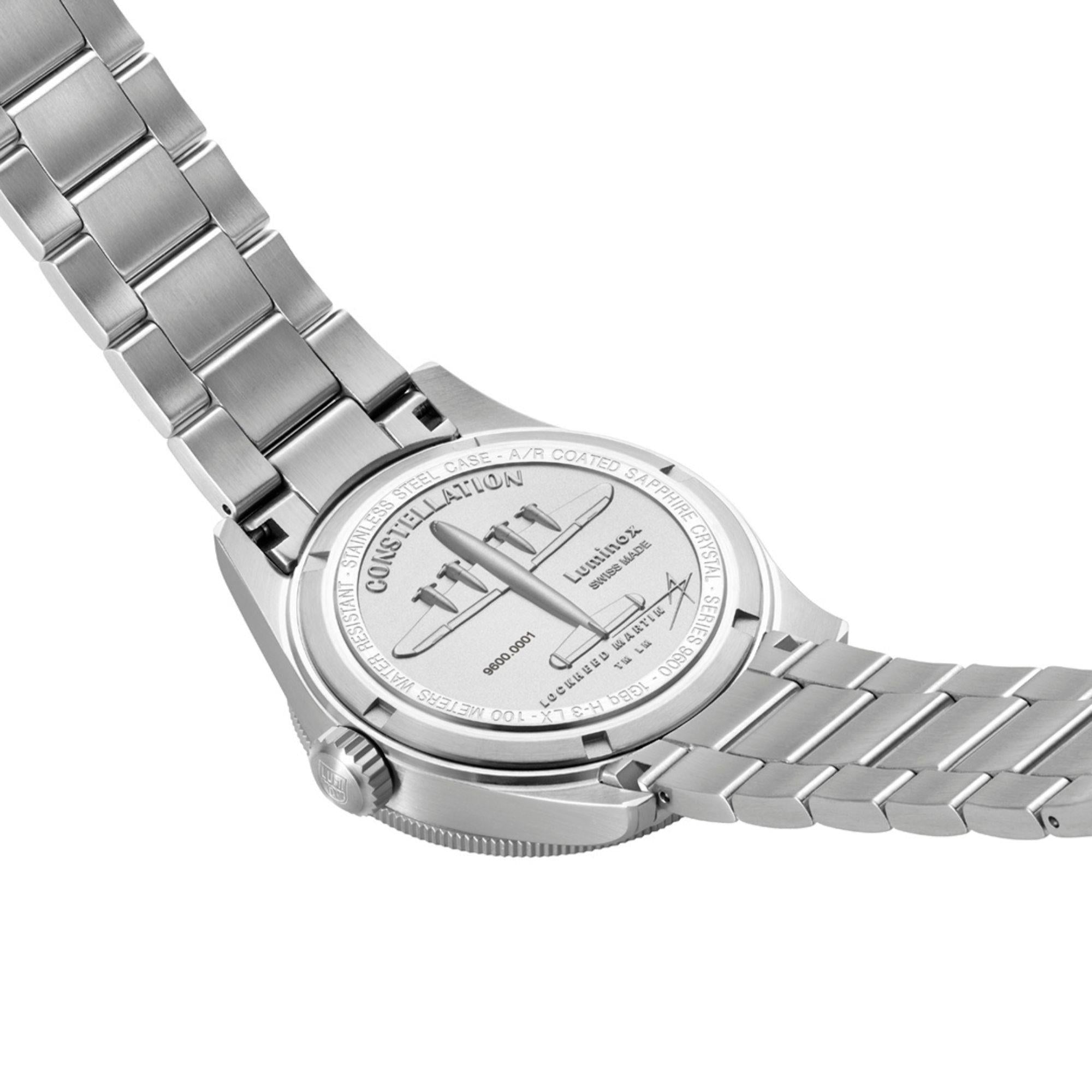 Luminox Constellation 9600 Series Black Dial Stainless Steel Bracelet Men's Watch XA.9601.M