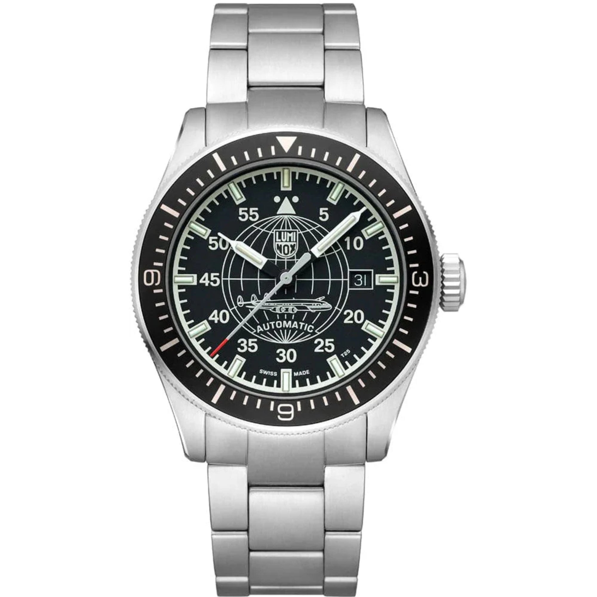 Luminox Constellation 9600 Series Black Dial Stainless Steel Bracelet Men's Watch XA.9601.M